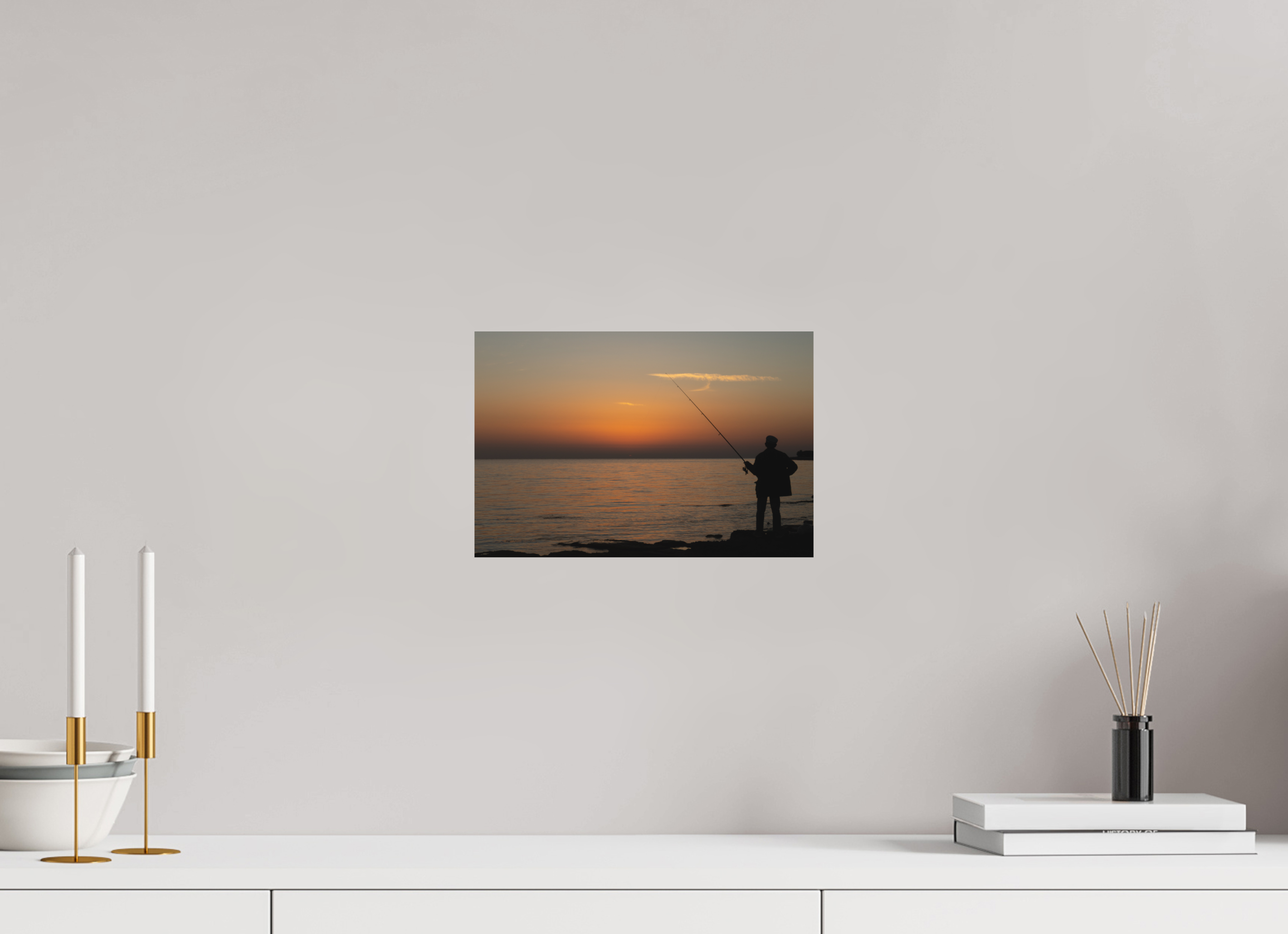 30 x 20 cm, Fine-Art Matt Golden Hour Fishing