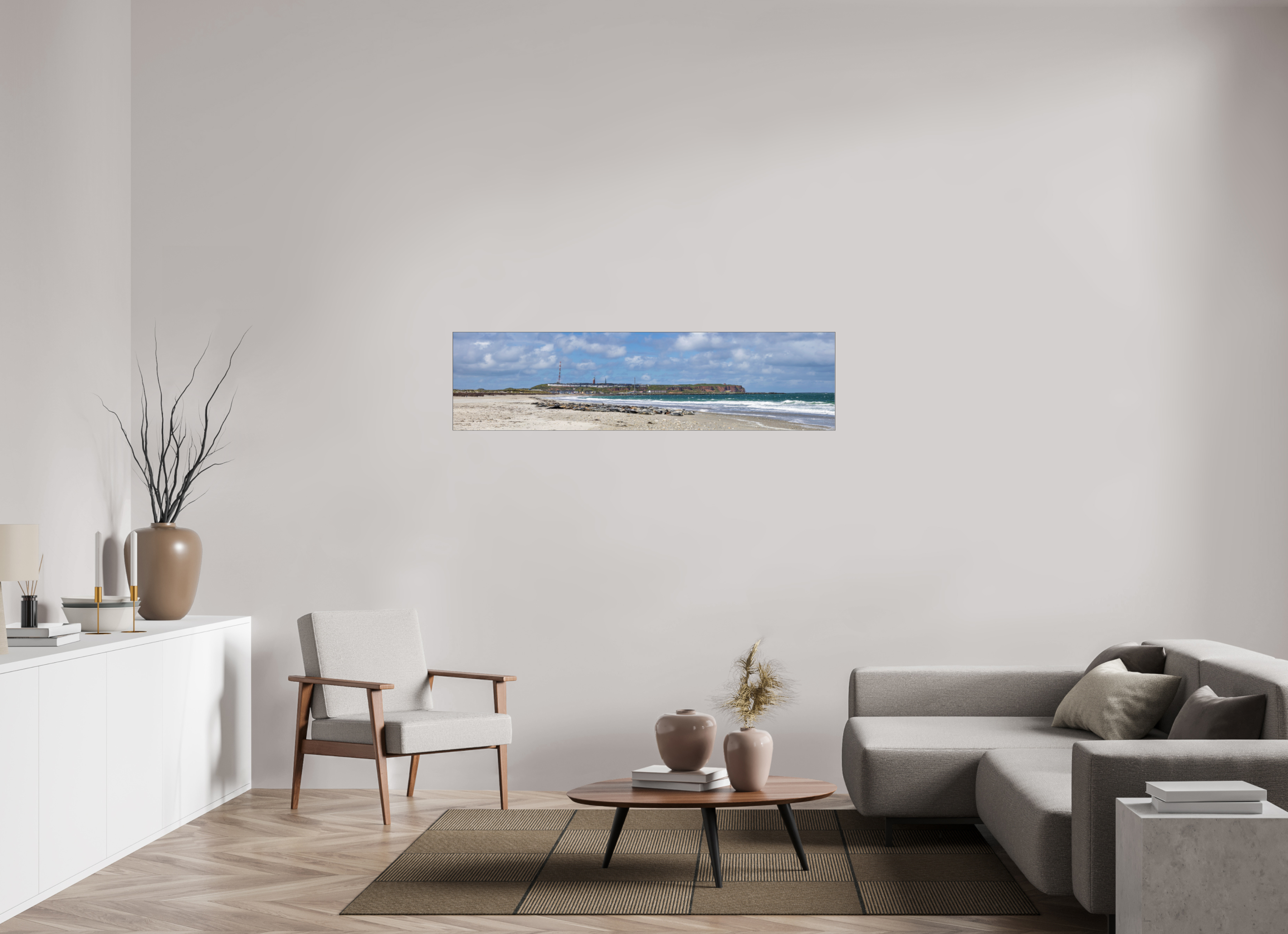 155,7 x 40 cm, Foto-Abzug hinter Acrylglas glänzend Where the Wild Coast Rests