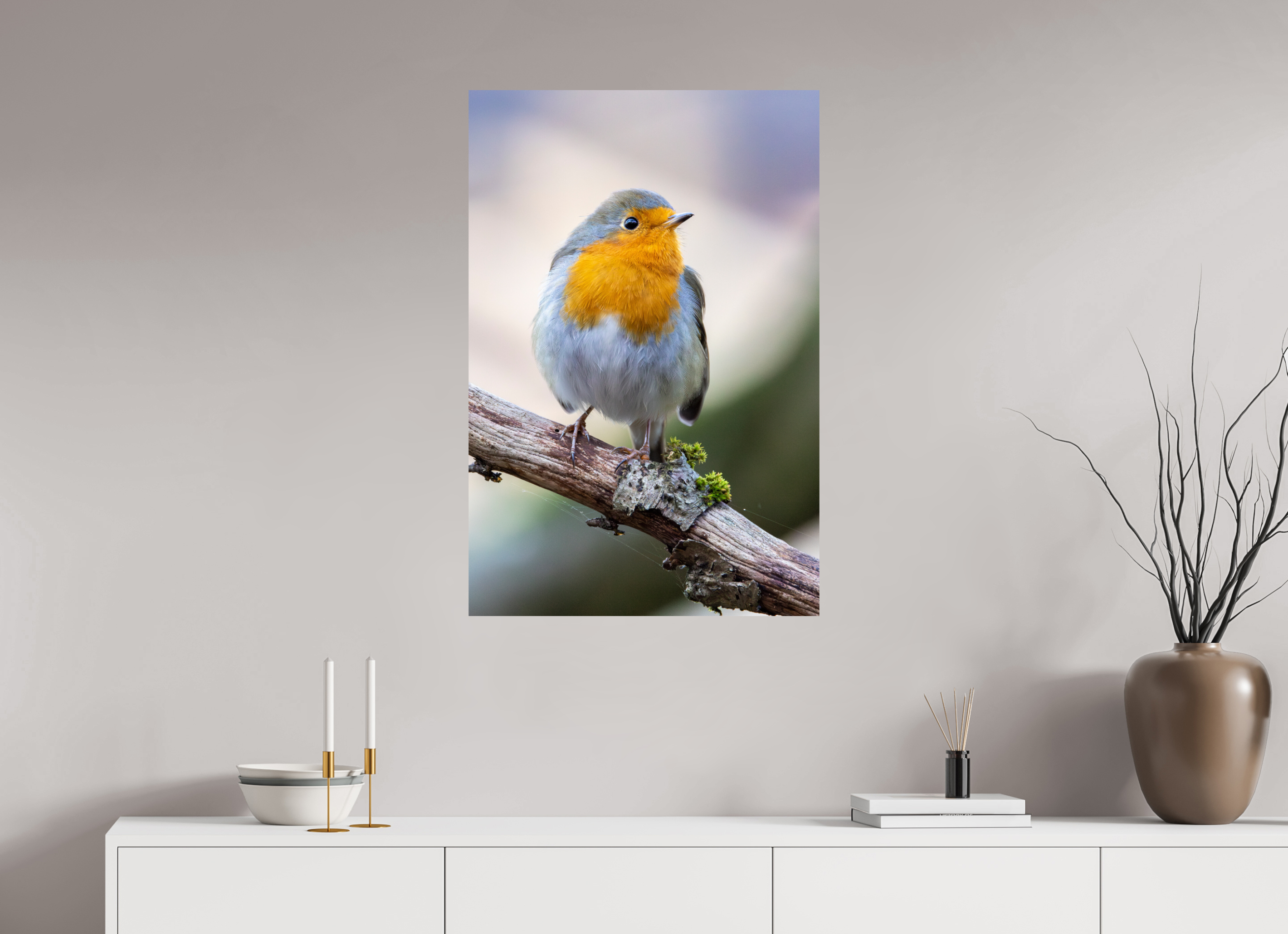 60 x 90 cm, Fine Art Print auf Alu-Dibond Perched in Light