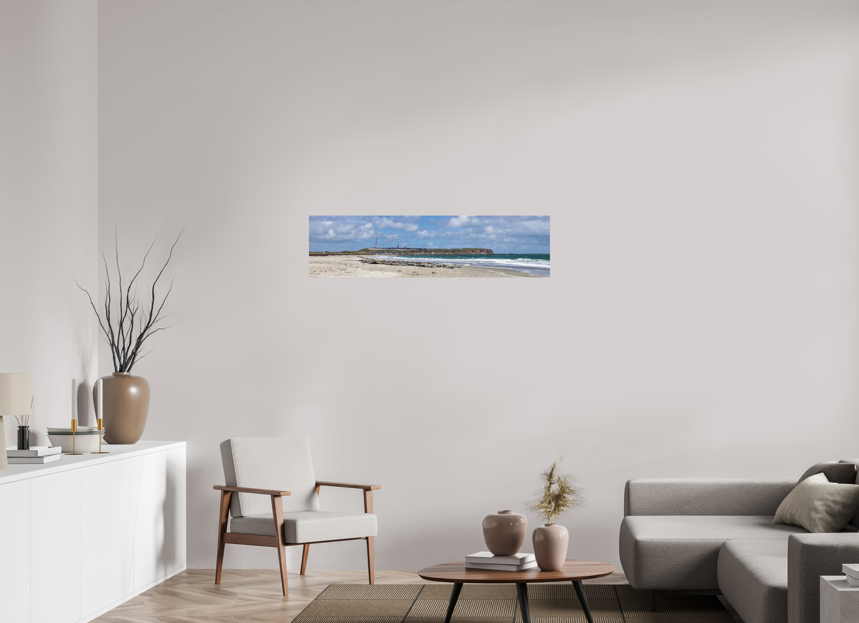 116,8 x 30 cm, Fine Art Print auf Alu-Dibond Where the Wild Coast Rests