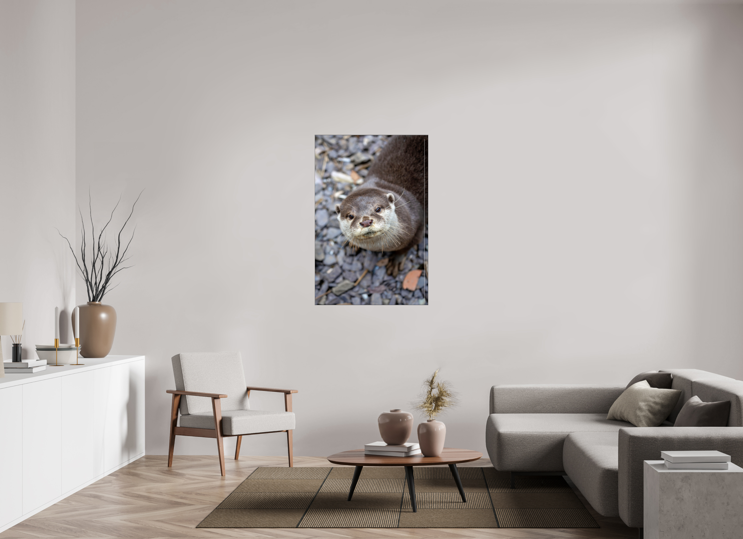 80 x 120 cm, Foto-Abzug hinter Acrylglas glänzend Hello There