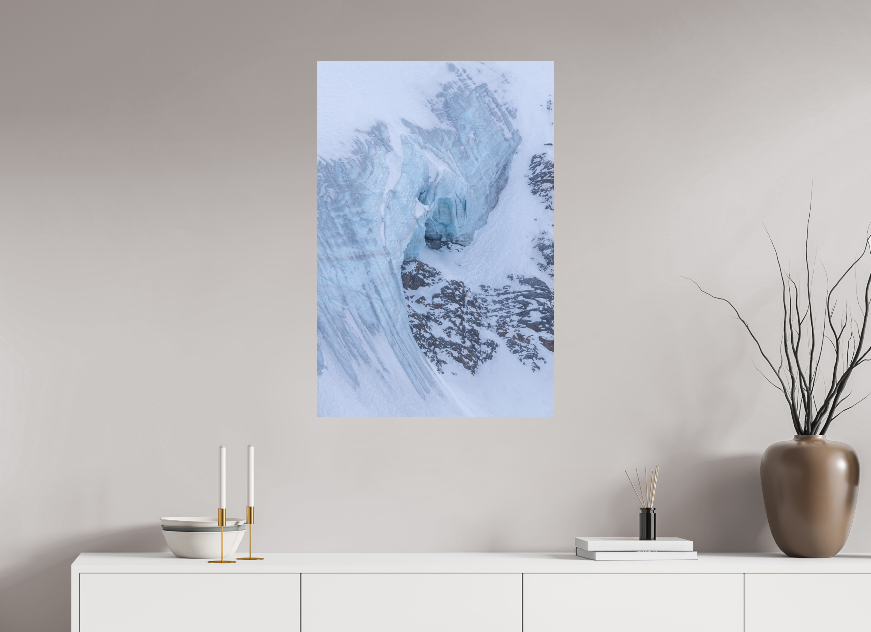 60 x 90 cm, Fine Art Print auf Alu-Dibond Eternal Ice