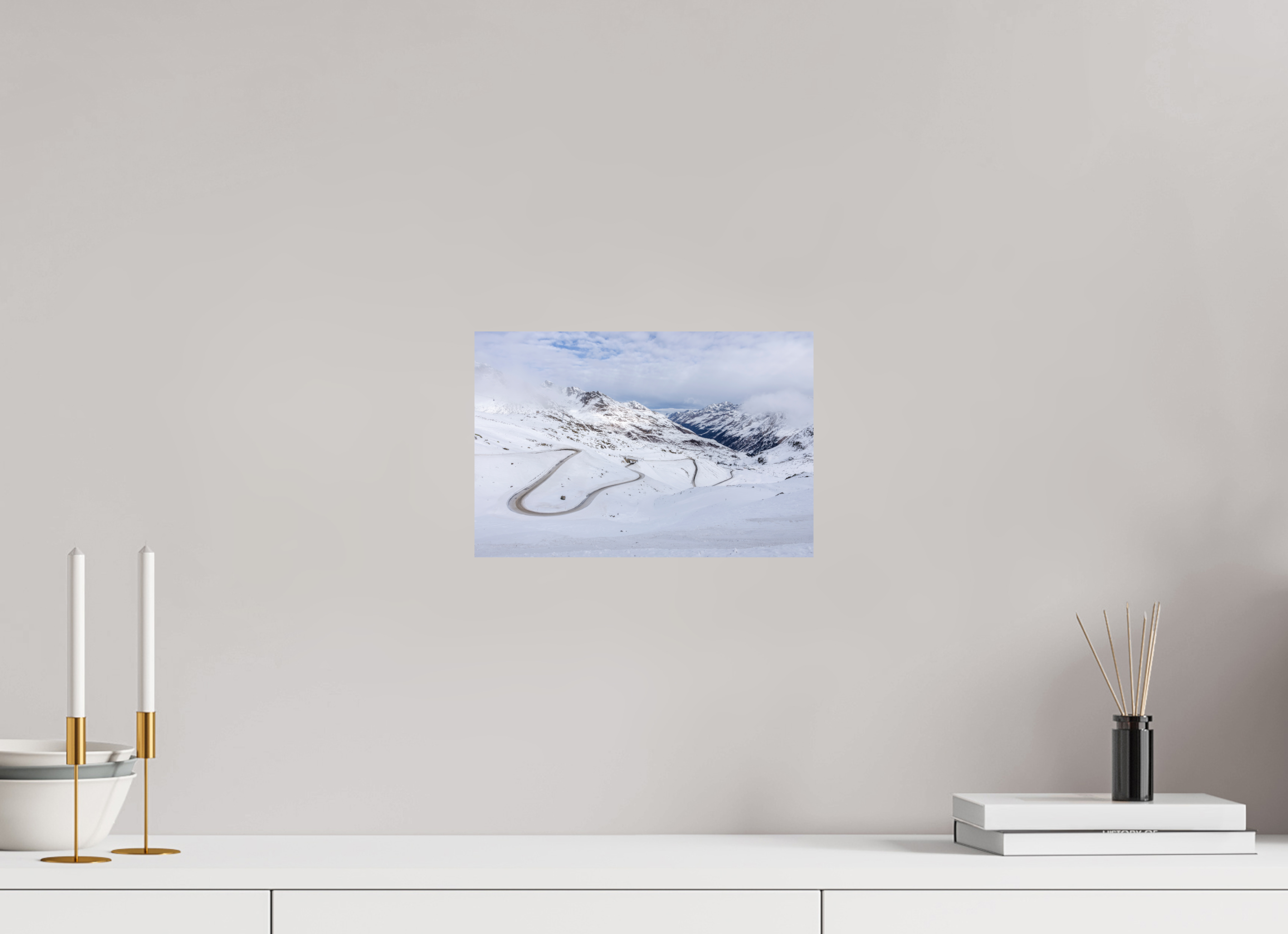 30 x 20 cm, Fine-Art Print Matt Frozen Route
