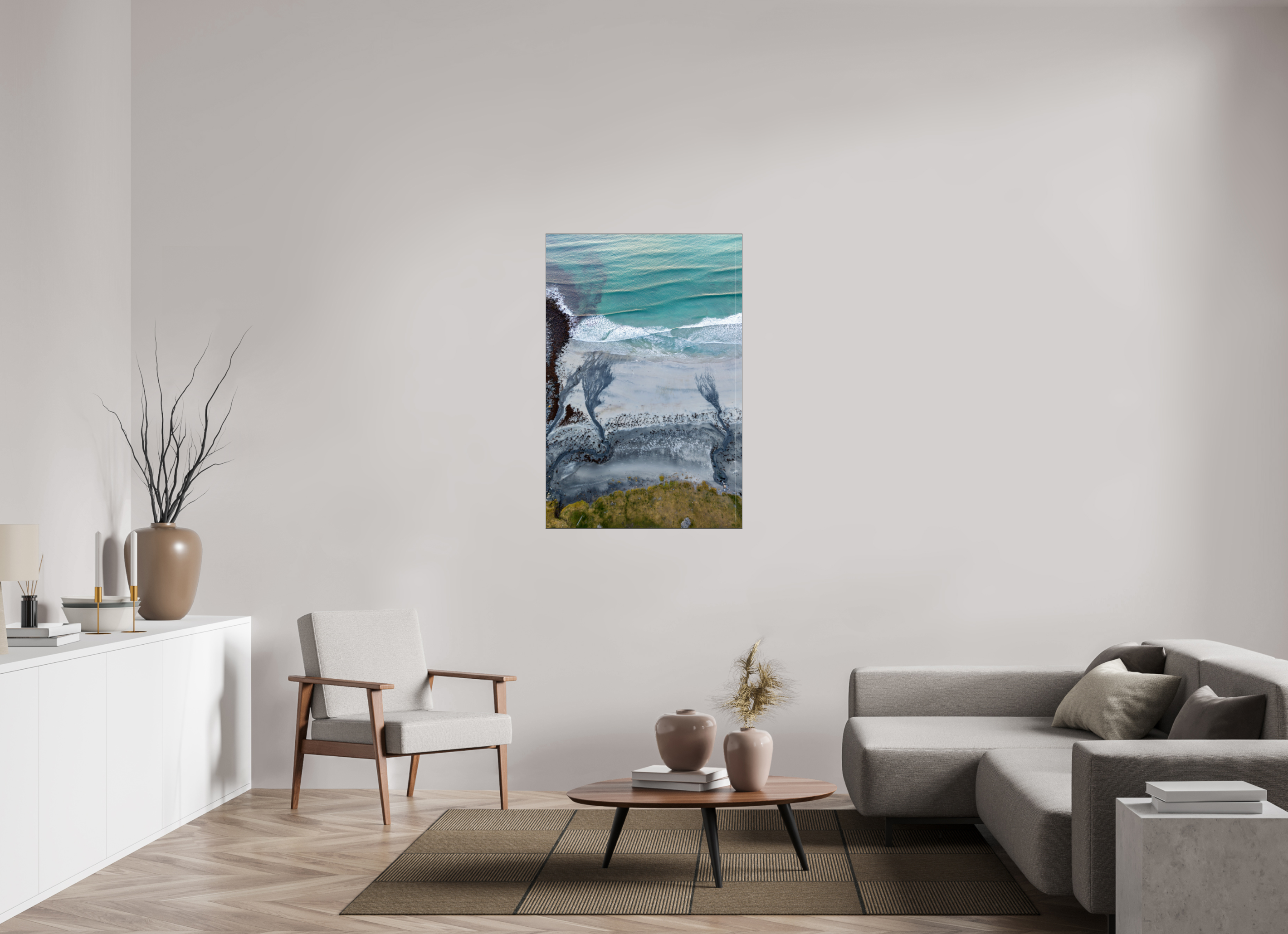 80 x 120 cm, Foto-Abzug hinter Acrylglas glänzend Coastal Harmony