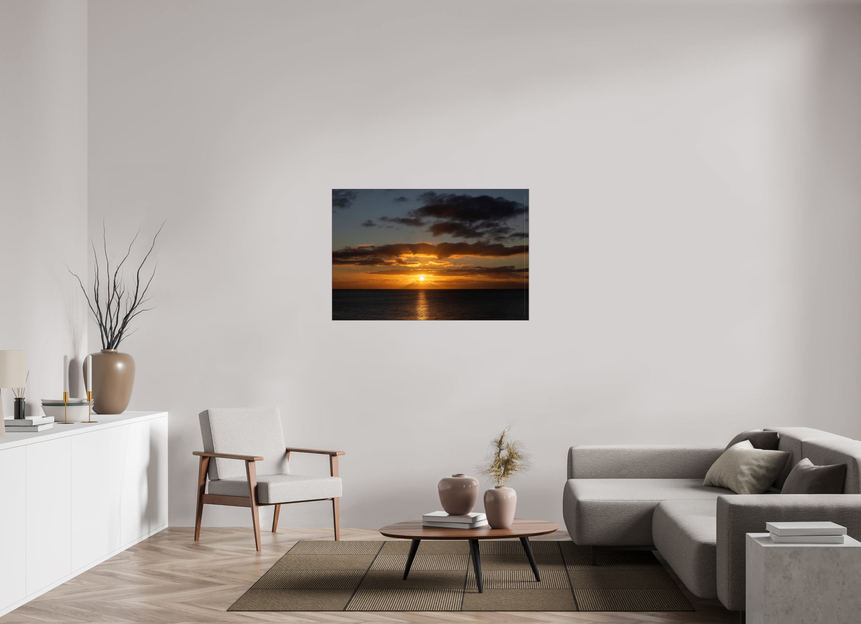 120 x 80 cm, Foto-Abzug hinter Acrylglas glänzend Celtic Sunset