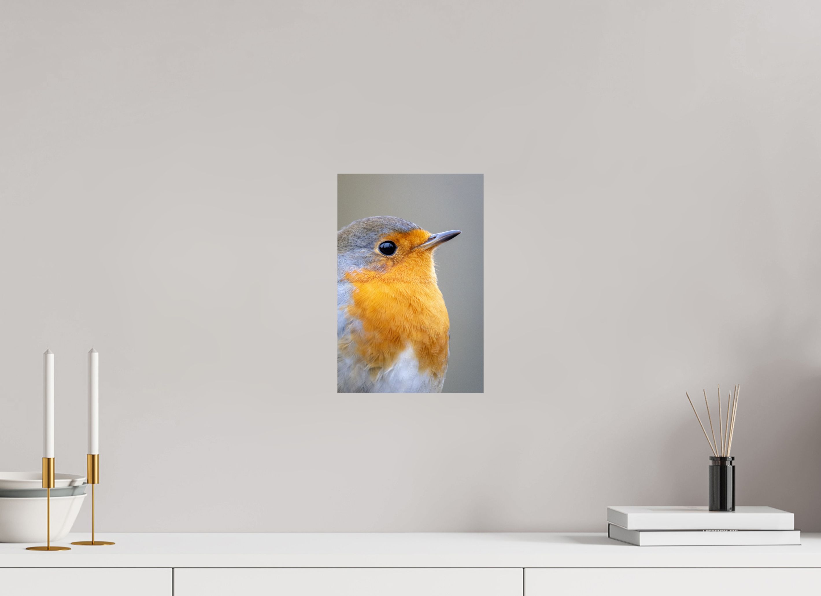 20 x 30 cm, Fine Art Print auf Alu-Dibond Robin Portrait