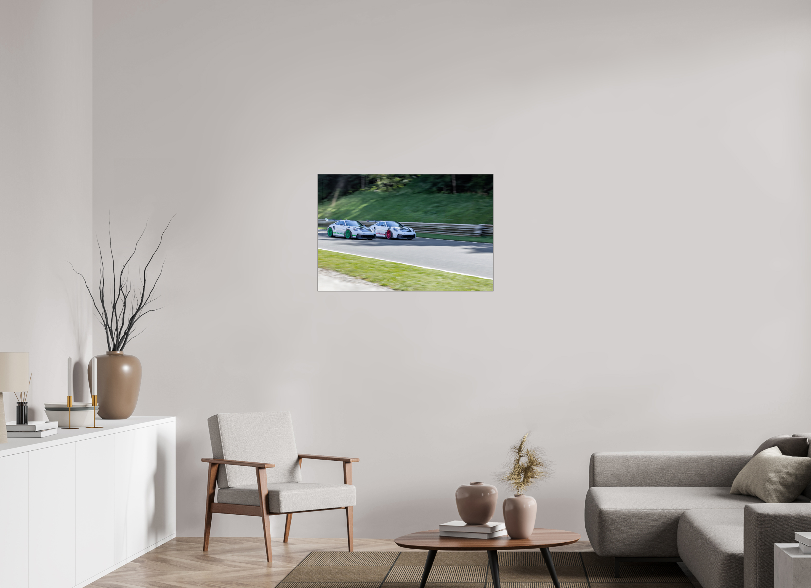 90 x 60 cm, Foto-Abzug hinter Acrylglas glänzend Side by Side