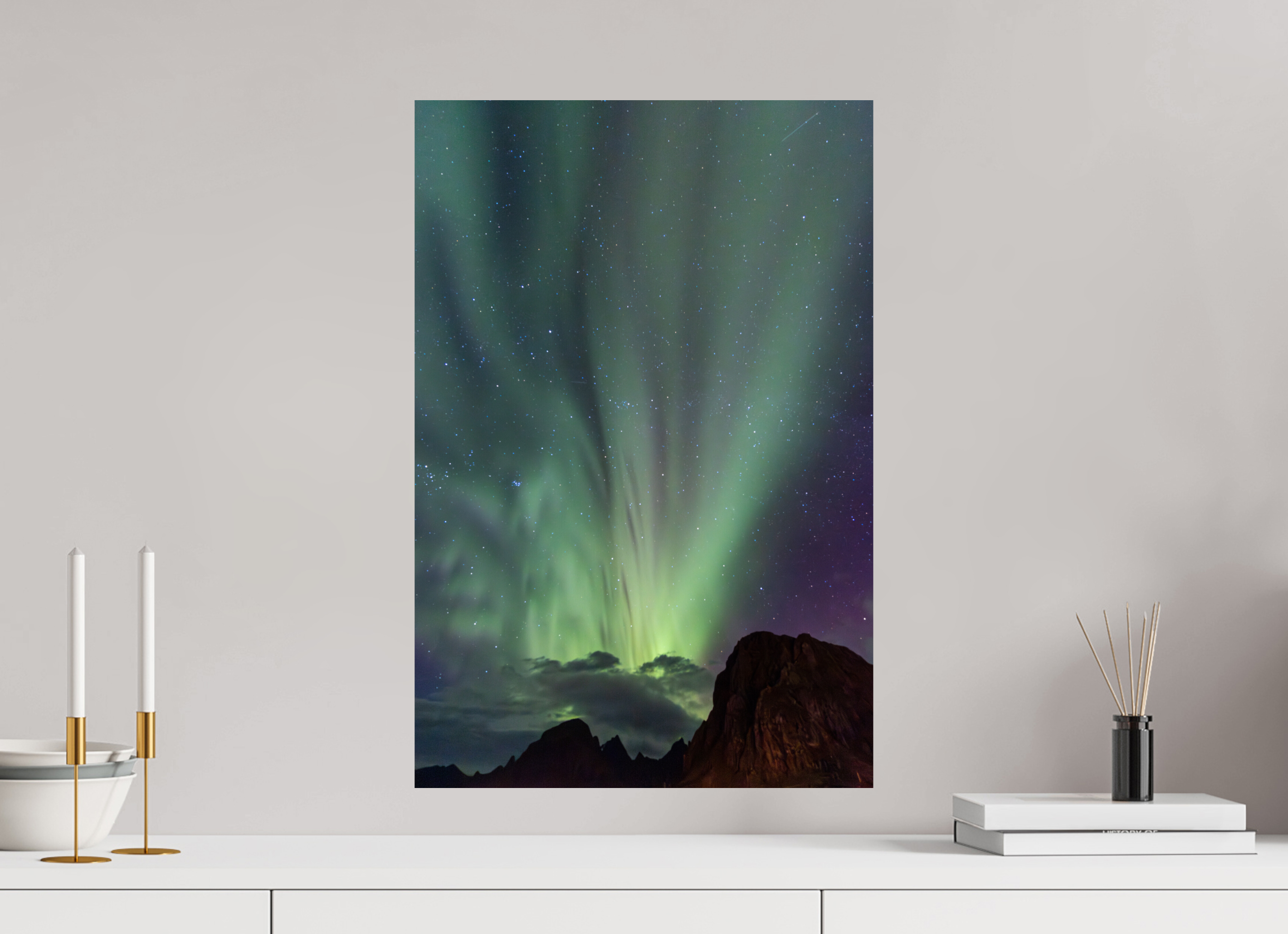 40 x 60 cm, Fine Art Print auf Alu-Dibond Polar Nights