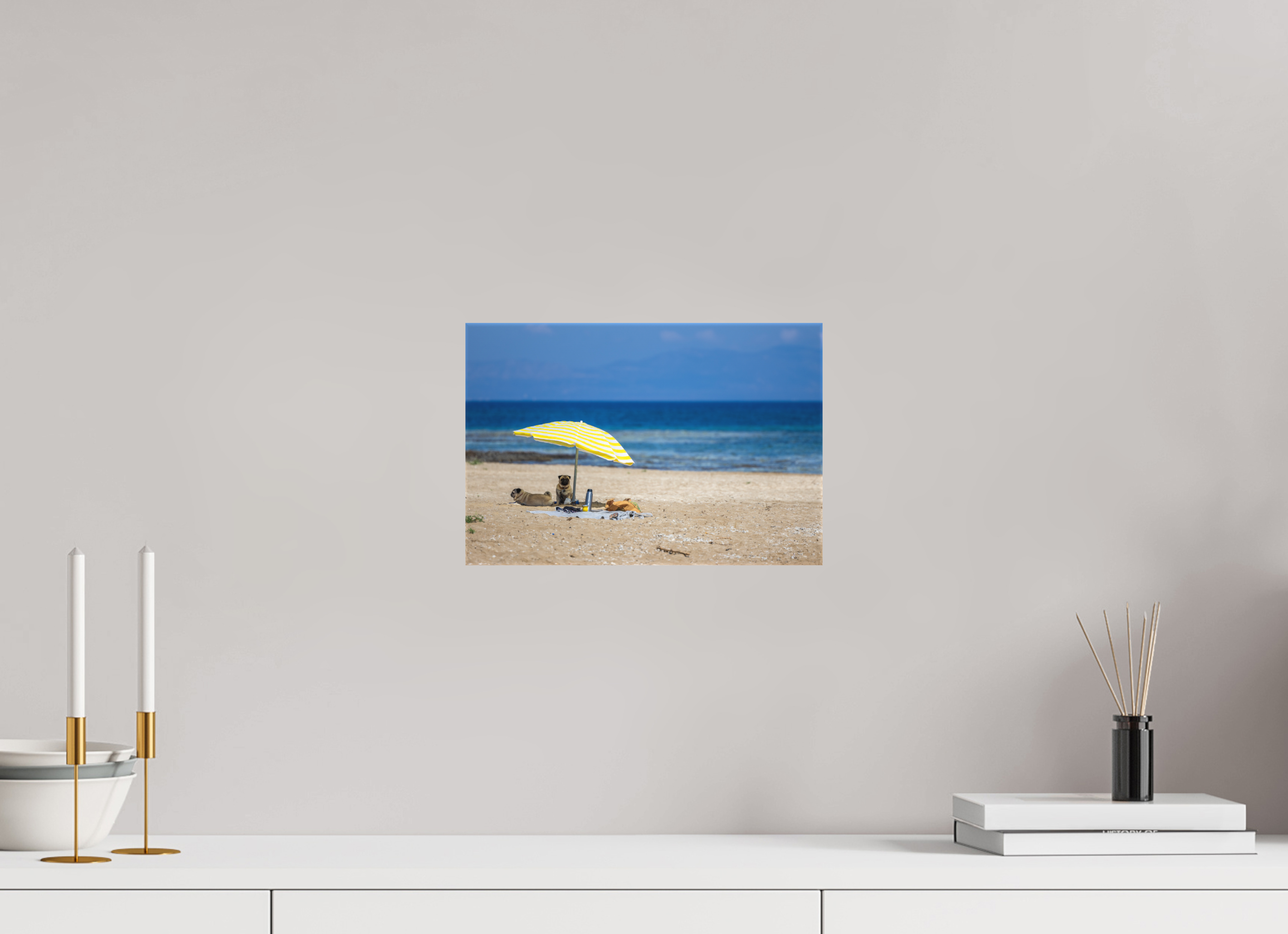 30 x 20 cm, Leinwand Pug Paradise