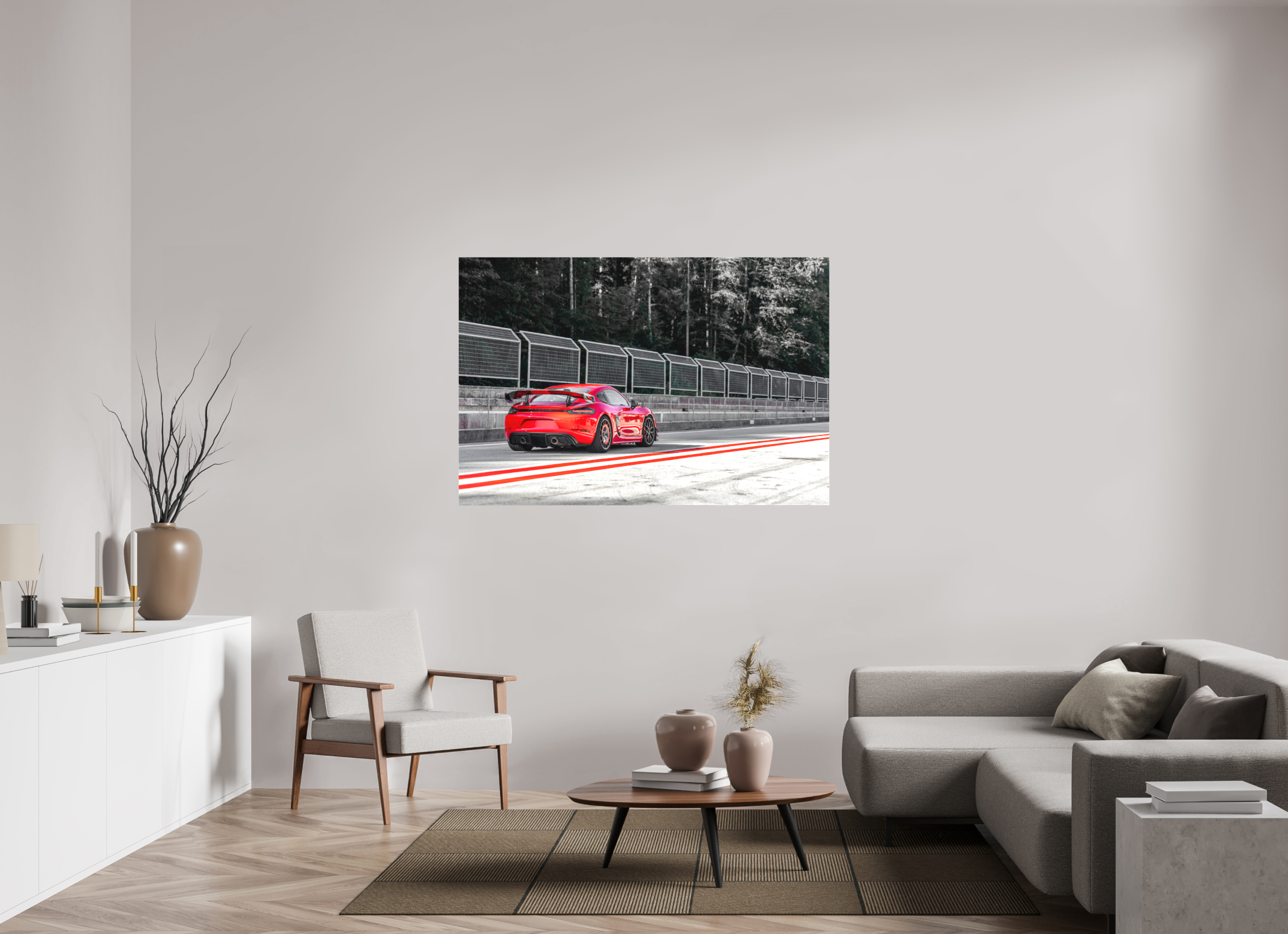 150 x 100 cm, Leinwand Racing in Red