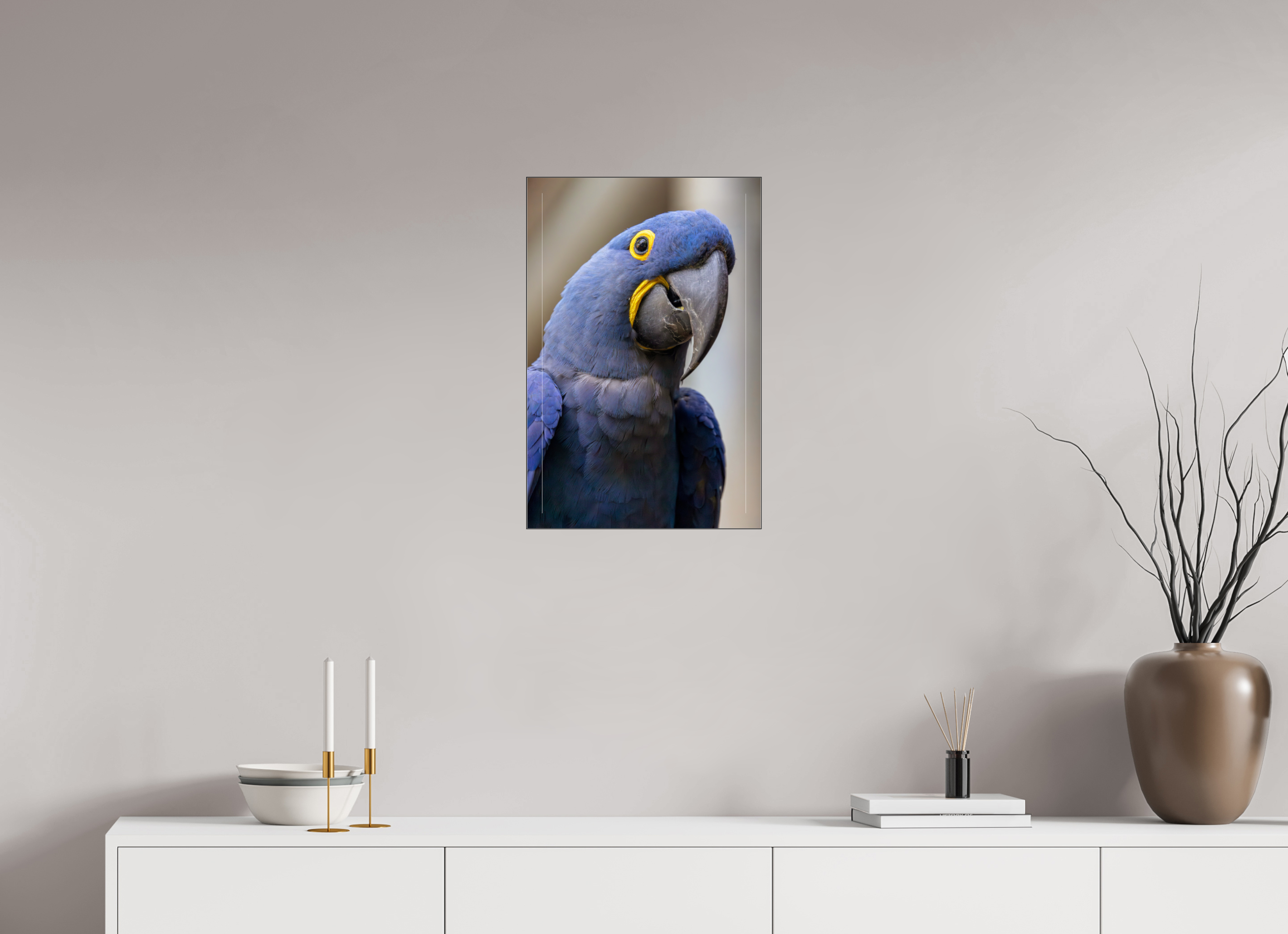 40 x 60 cm, Foto-Abzug hinter Acrylglas glänzend Blue Glory
