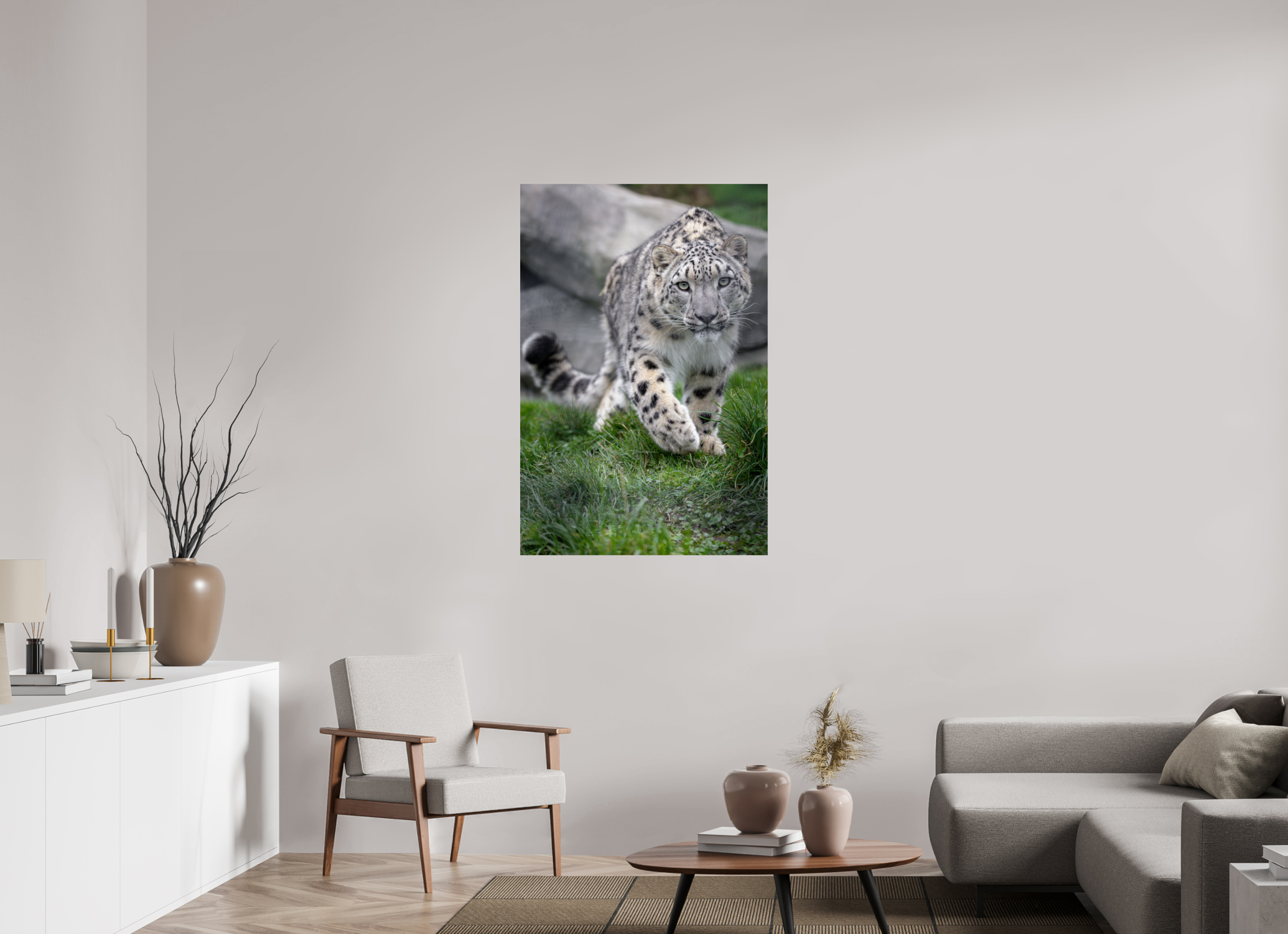 80 x 120 cm, Fine Art Print auf Alu-Dibond Curious Hunter