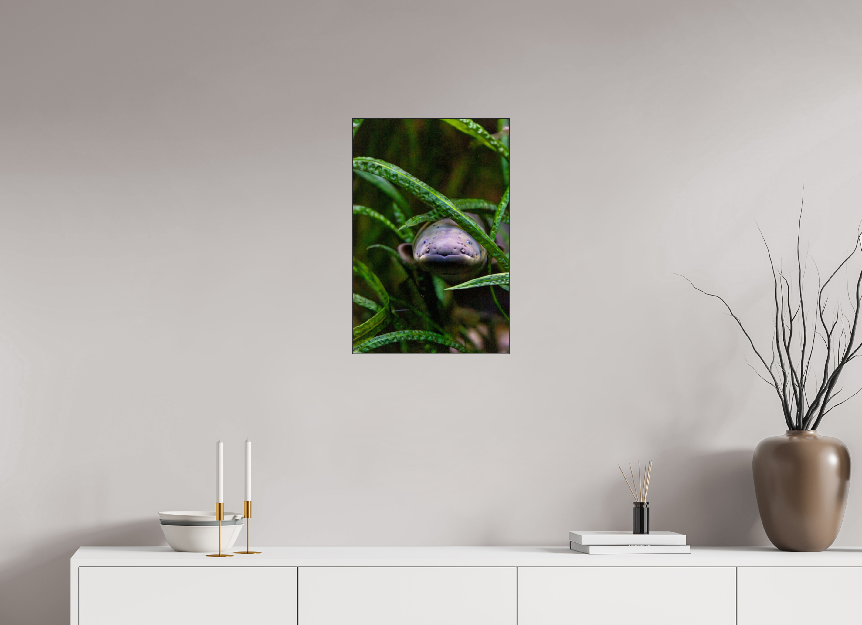 40 x 60 cm, Foto-Abzug hinter Acrylglas glänzend Electric Peek