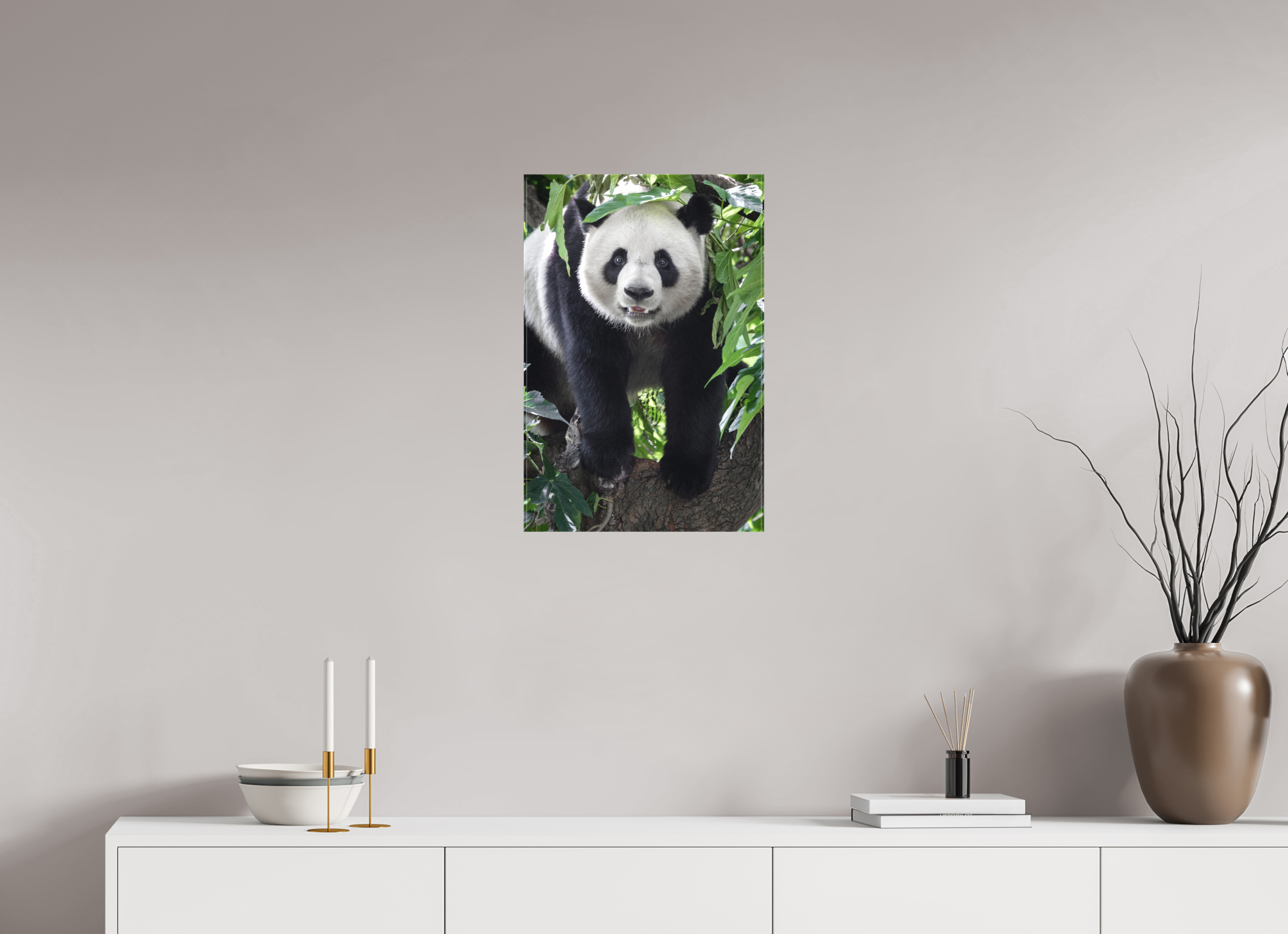 40 x 60 cm, Leinwand Panda Portrait