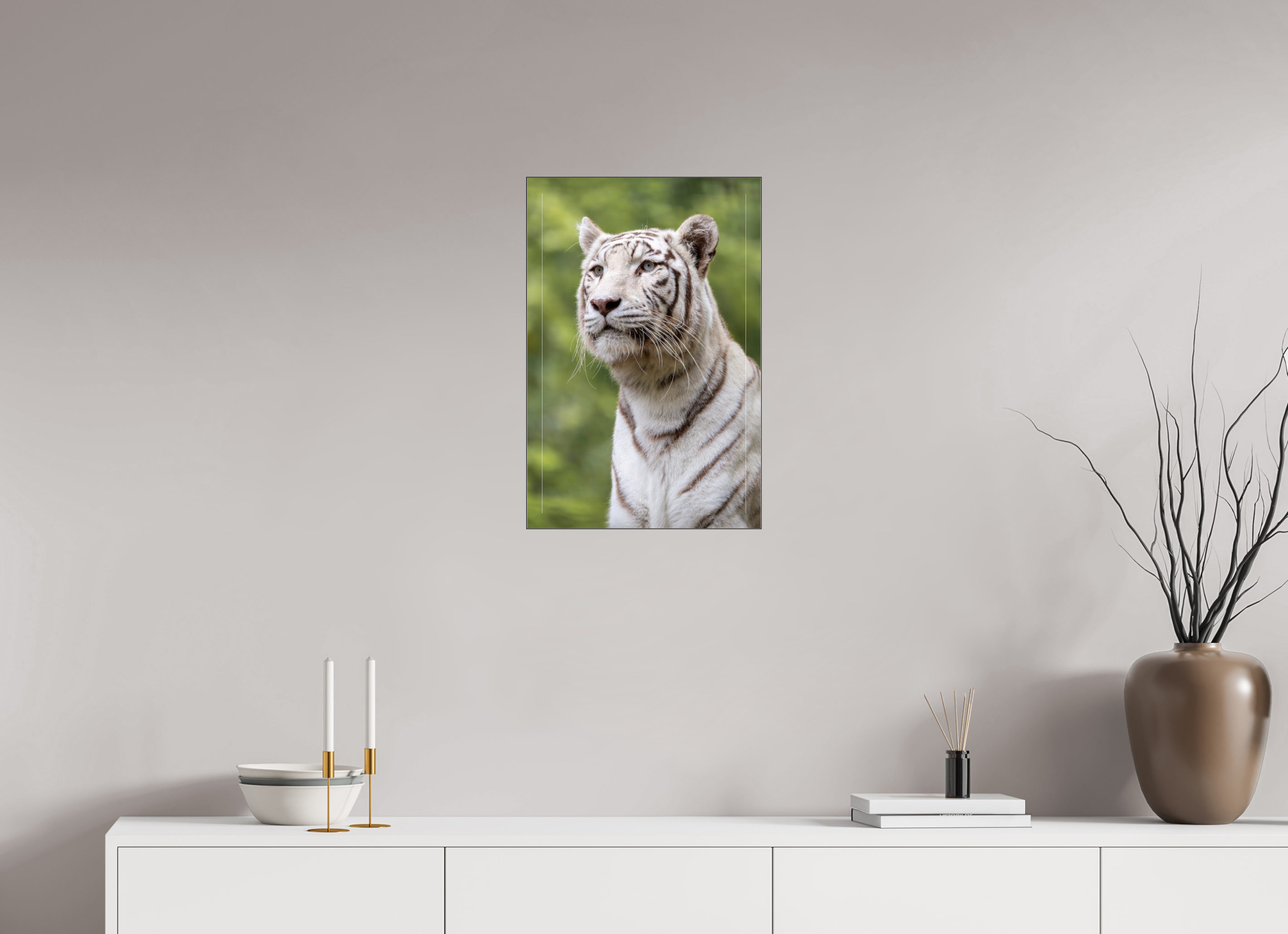 40 x 60 cm, Foto-Abzug hinter Acrylglas glänzend Gaze of the White King