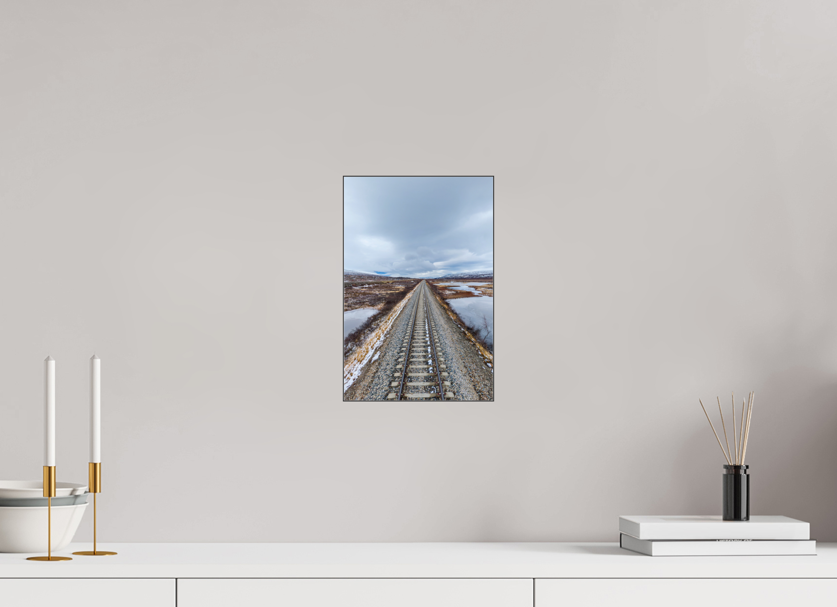20 x 30 cm, Foto-Abzug hinter Acrylglas glänzend Endless Tracks