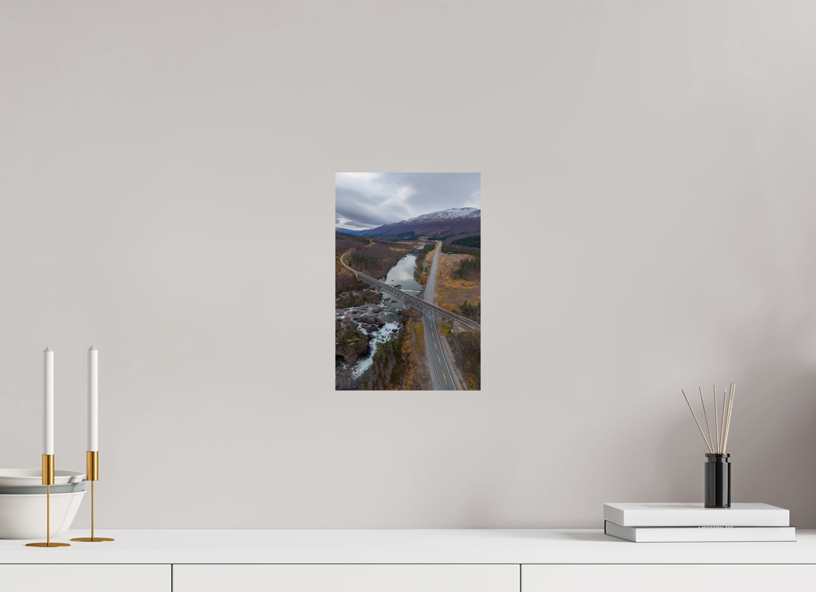 20 x 30 cm, Fine Art Print auf Alu-Dibond Crossing Lines