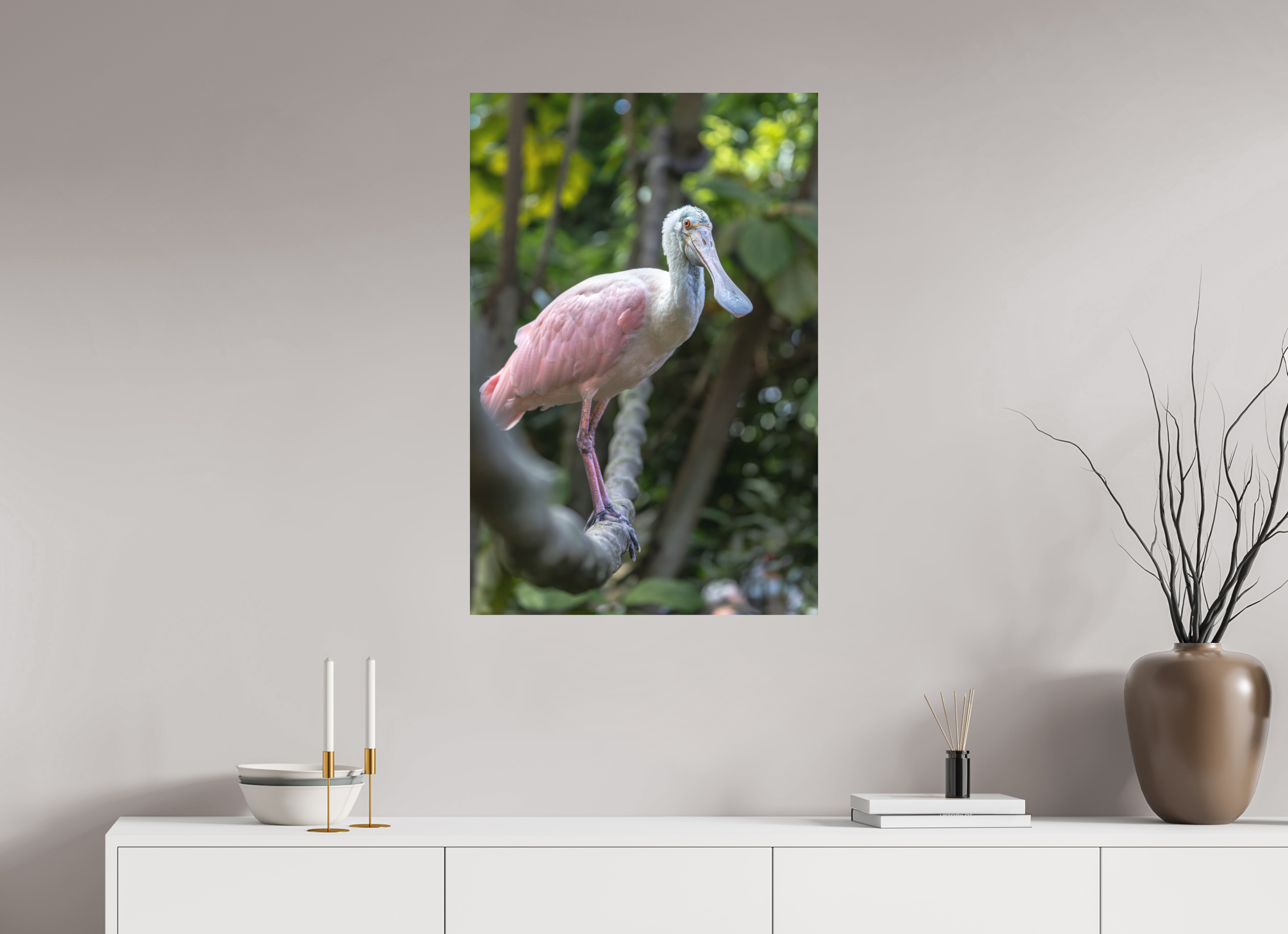 60 x 90 cm, Fine-Art Print Matt Pink in the Jungle