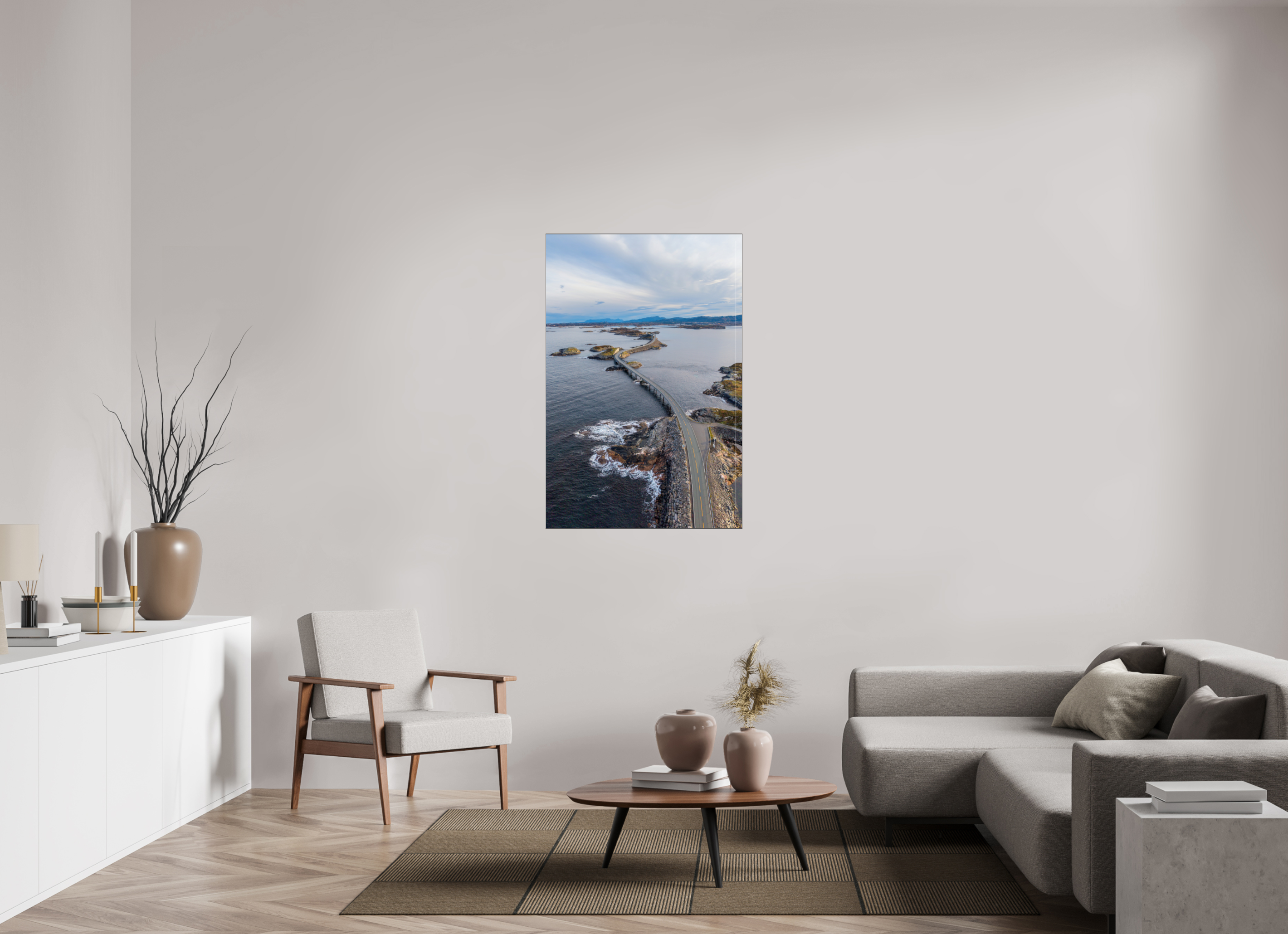 80 x 120 cm, Foto-Abzug hinter Acrylglas glänzend Curves of the Sea