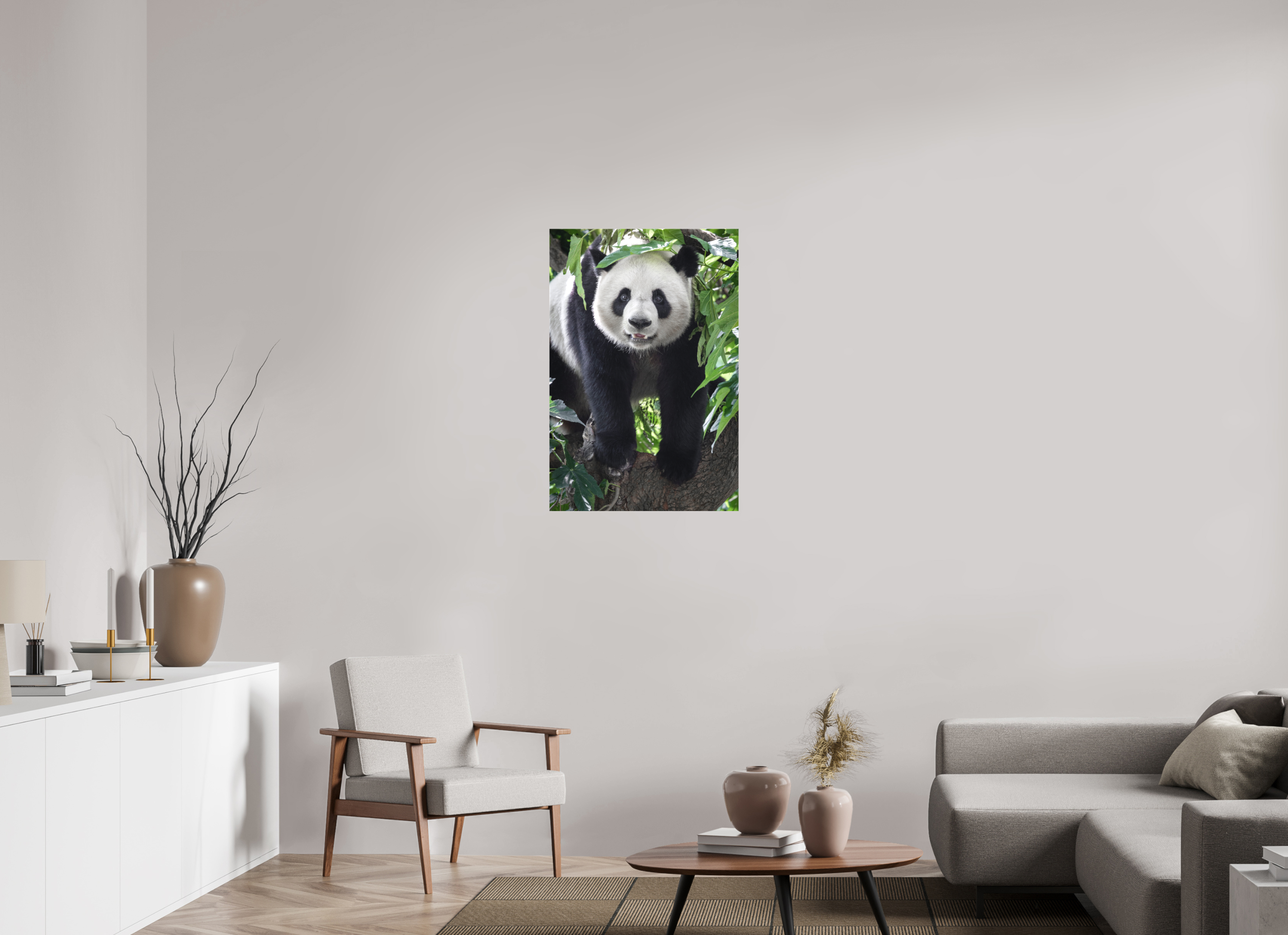 60 x 90 cm, Leinwand Panda Portrait