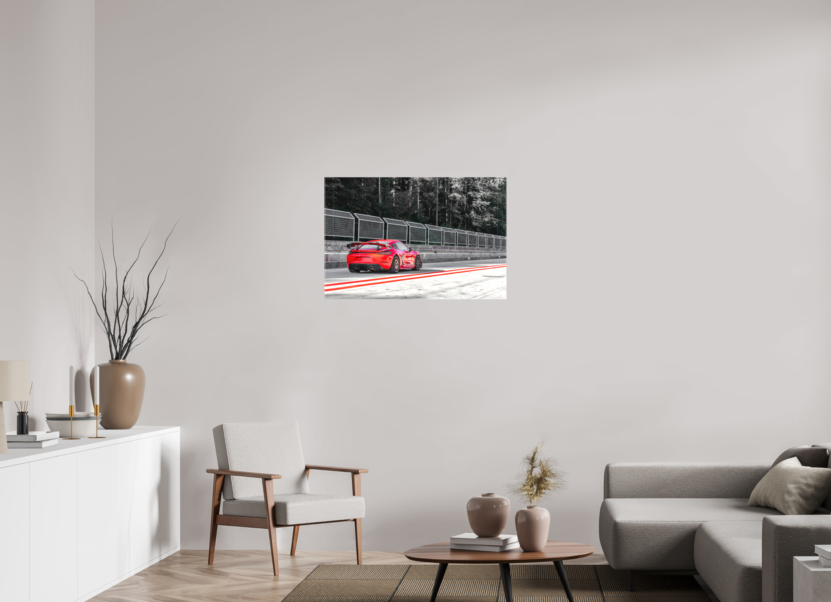 90 x 60 cm, Leinwand Racing in Red