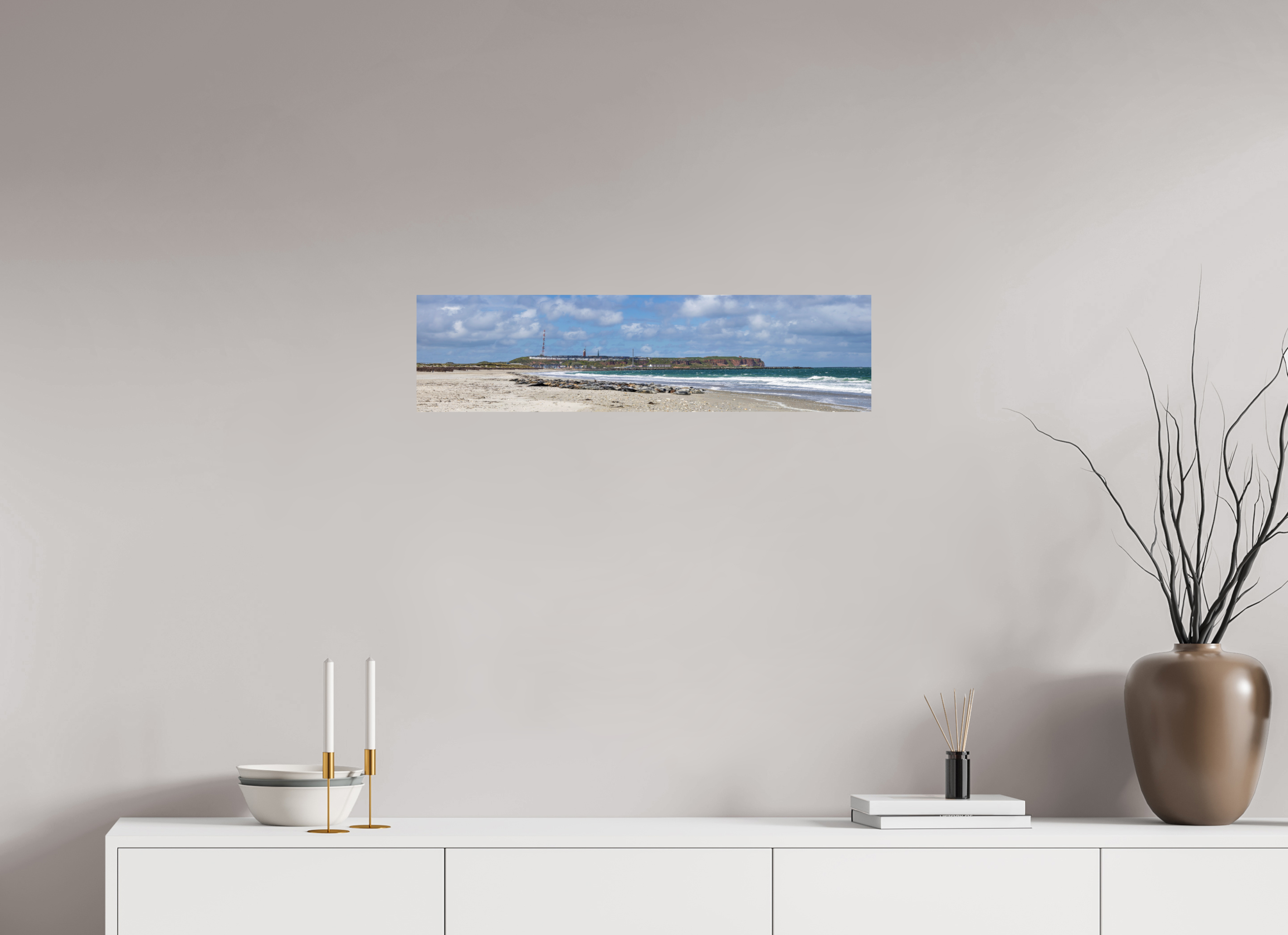 77,8 x 20 cm, Fine Art Print auf Alu-Dibond Where the Wild Coast Rests