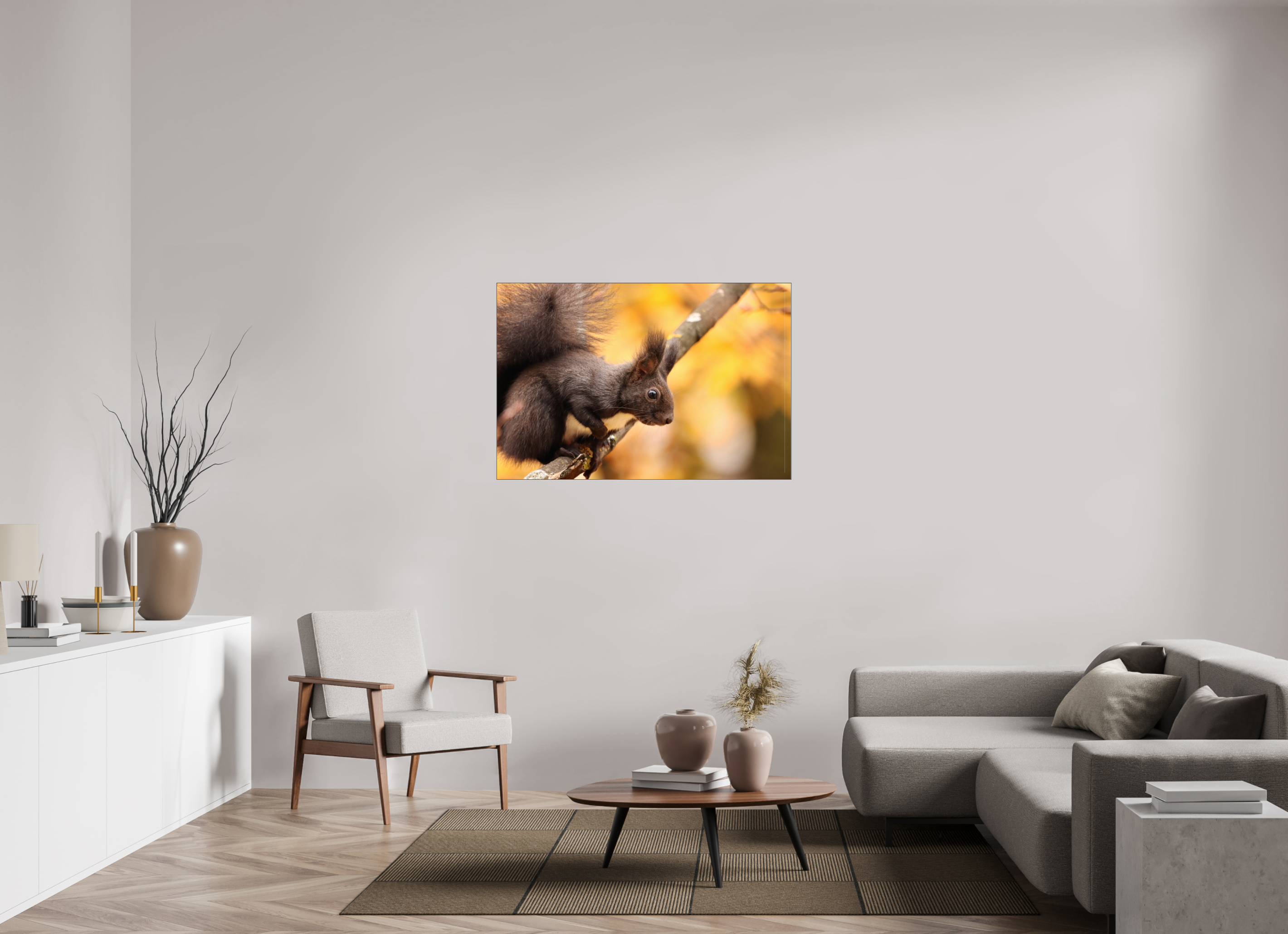 120 x 80 cm, Foto-Abzug hinter Acrylglas glänzend Autumn Whisper