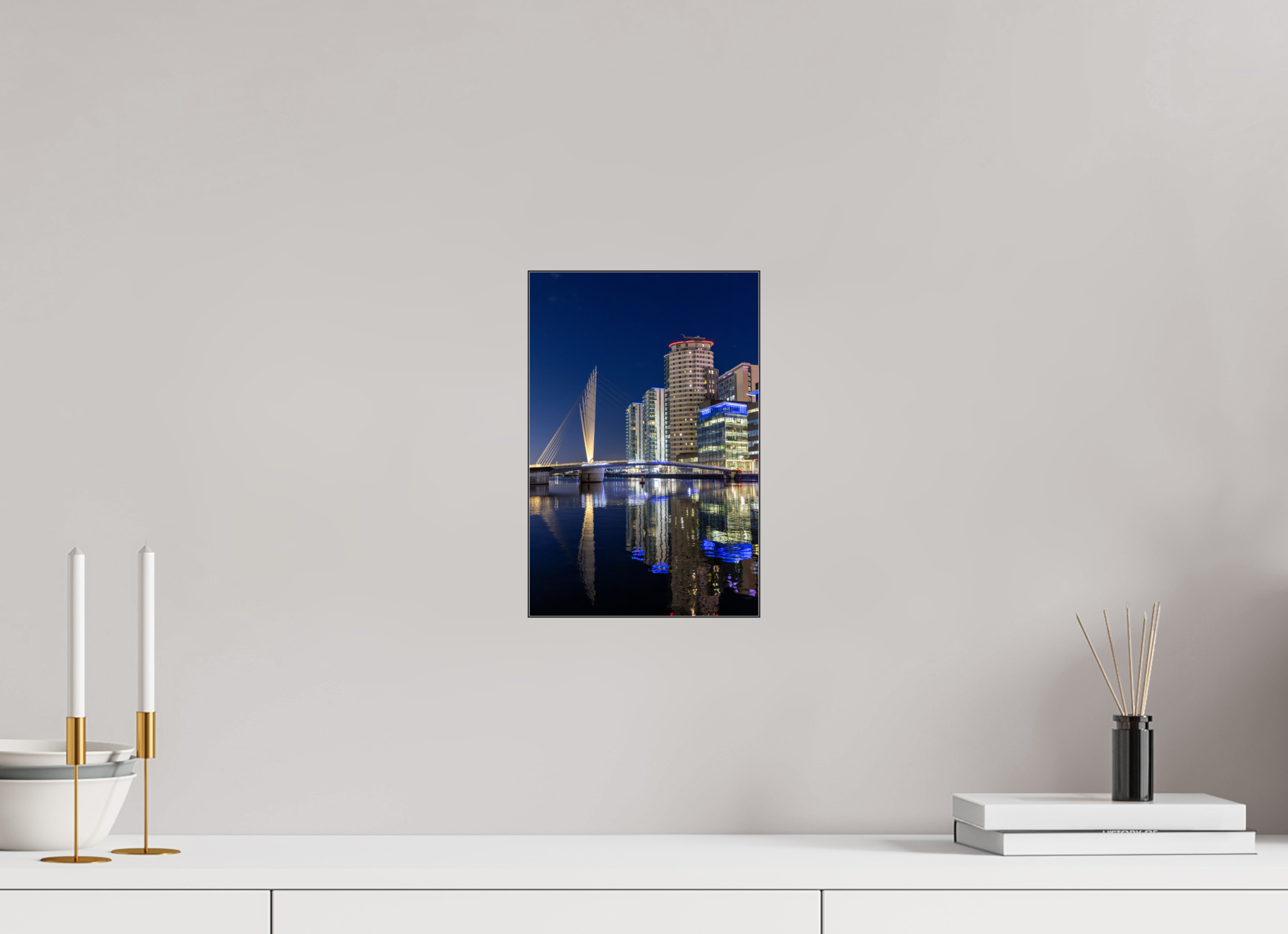 20 x 30 cm, Foto-Abzug hinter Acrylglas glänzend Reflected Nights