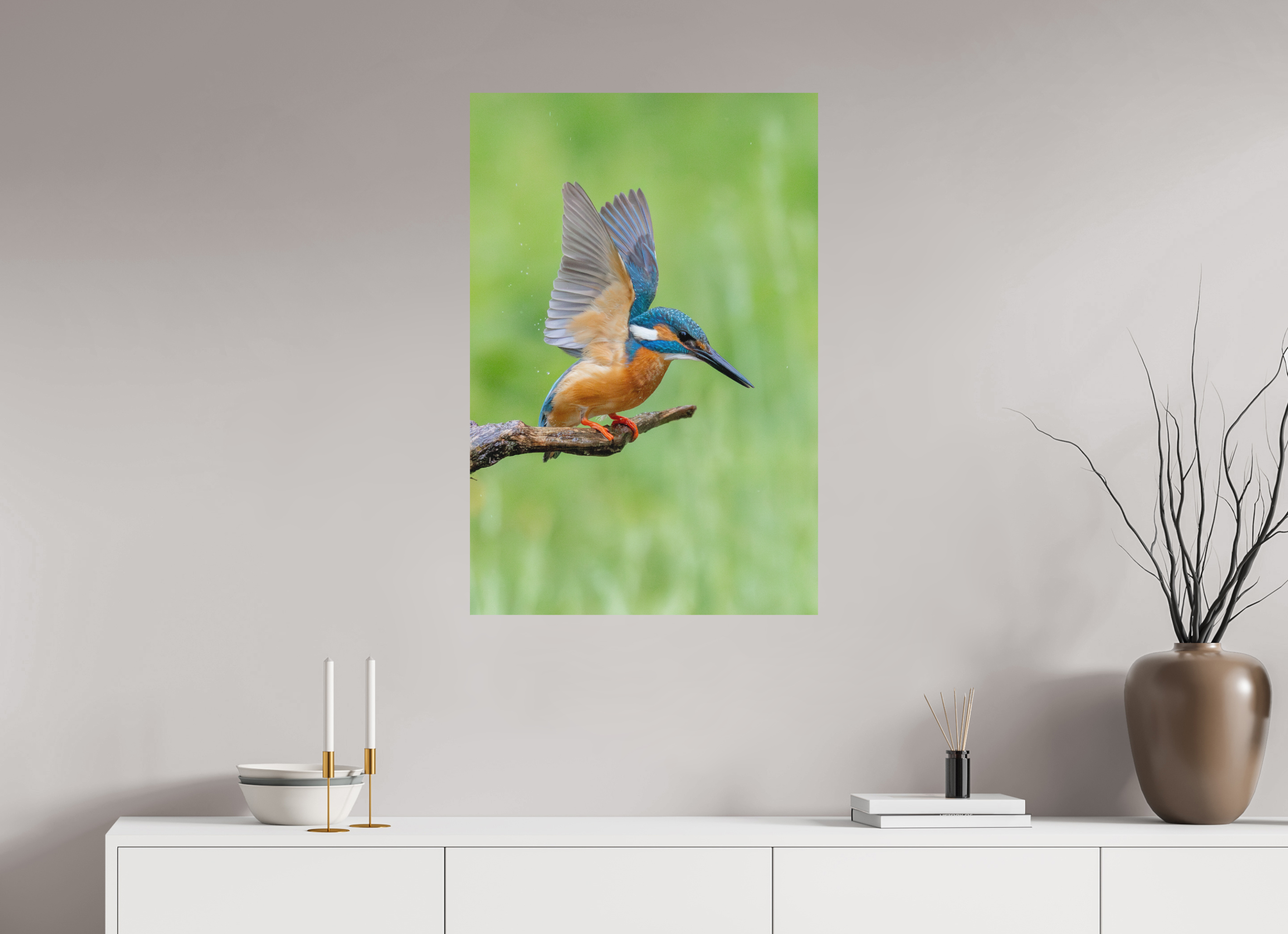 60 x 90 cm, Fine-Art Matt Emerald Wings