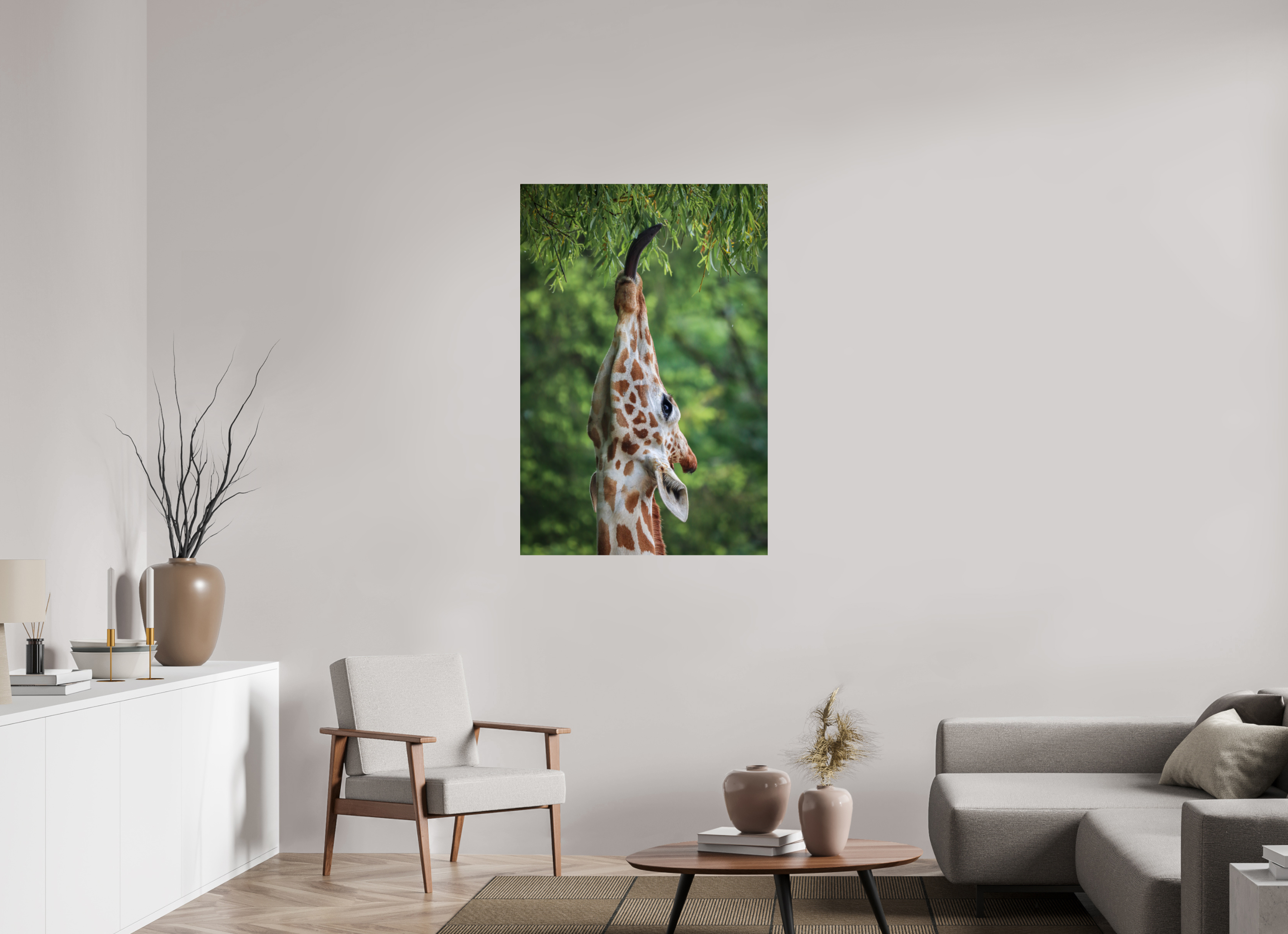 80 x 120 cm, Fine Art Print auf Alu-Dibond Tree Top Snack