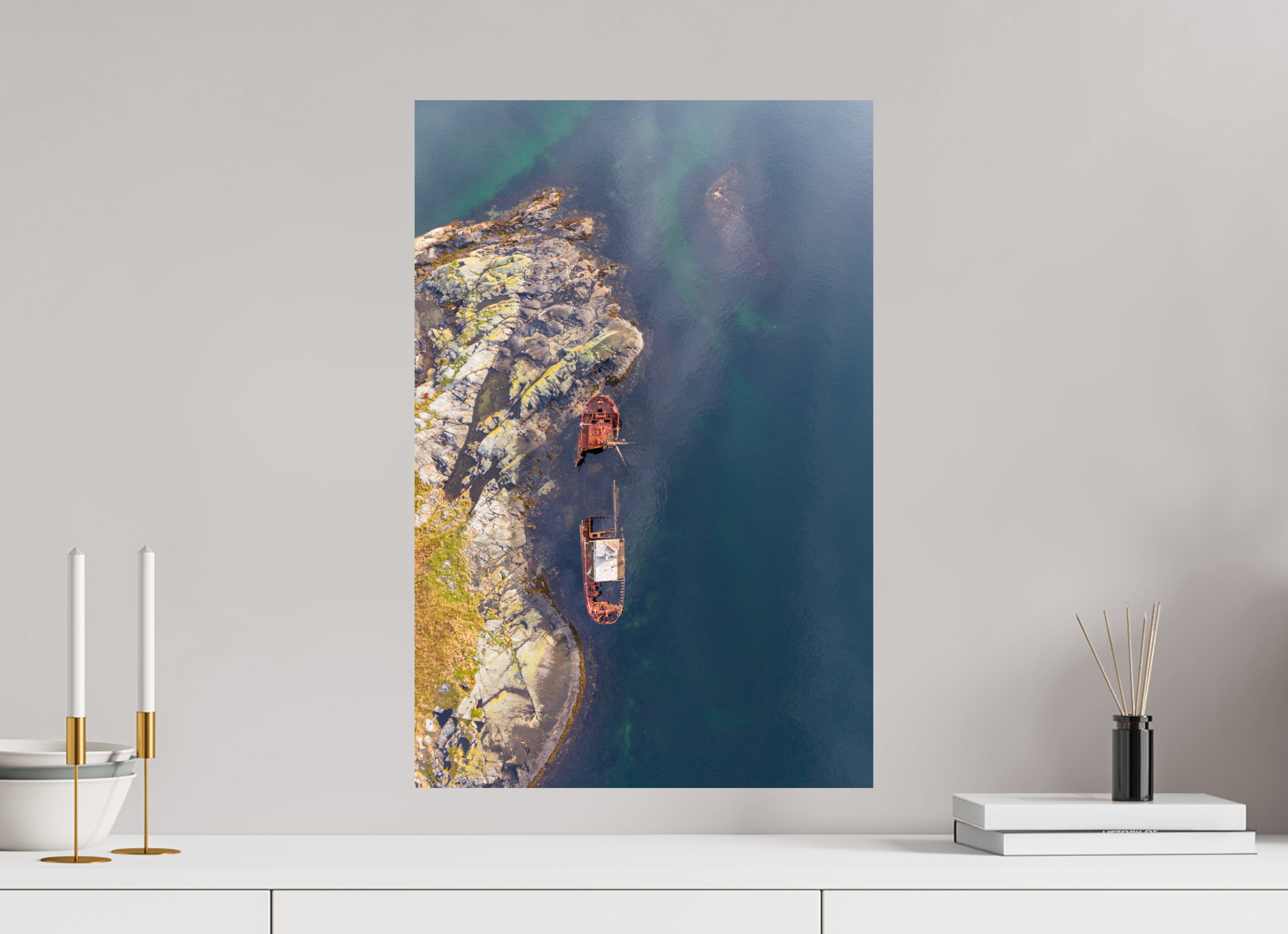 40 x 60 cm, Fine Art Print auf Alu-Dibond Coastal Relic