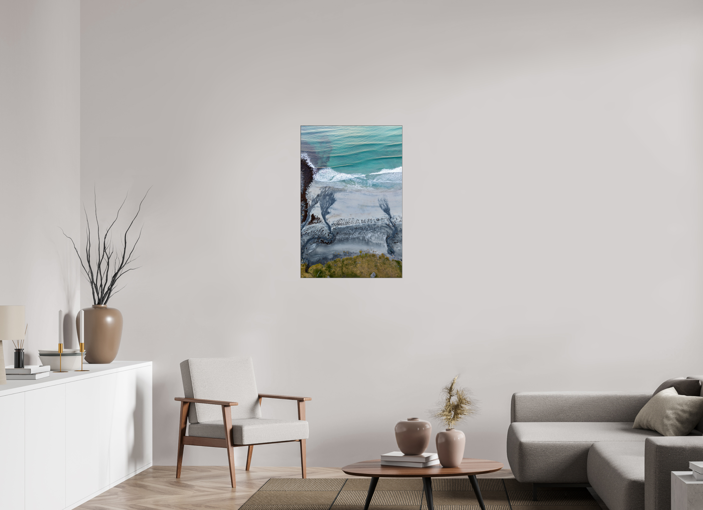 60 x 90 cm, Foto-Abzug hinter Acrylglas glänzend Coastal Harmony