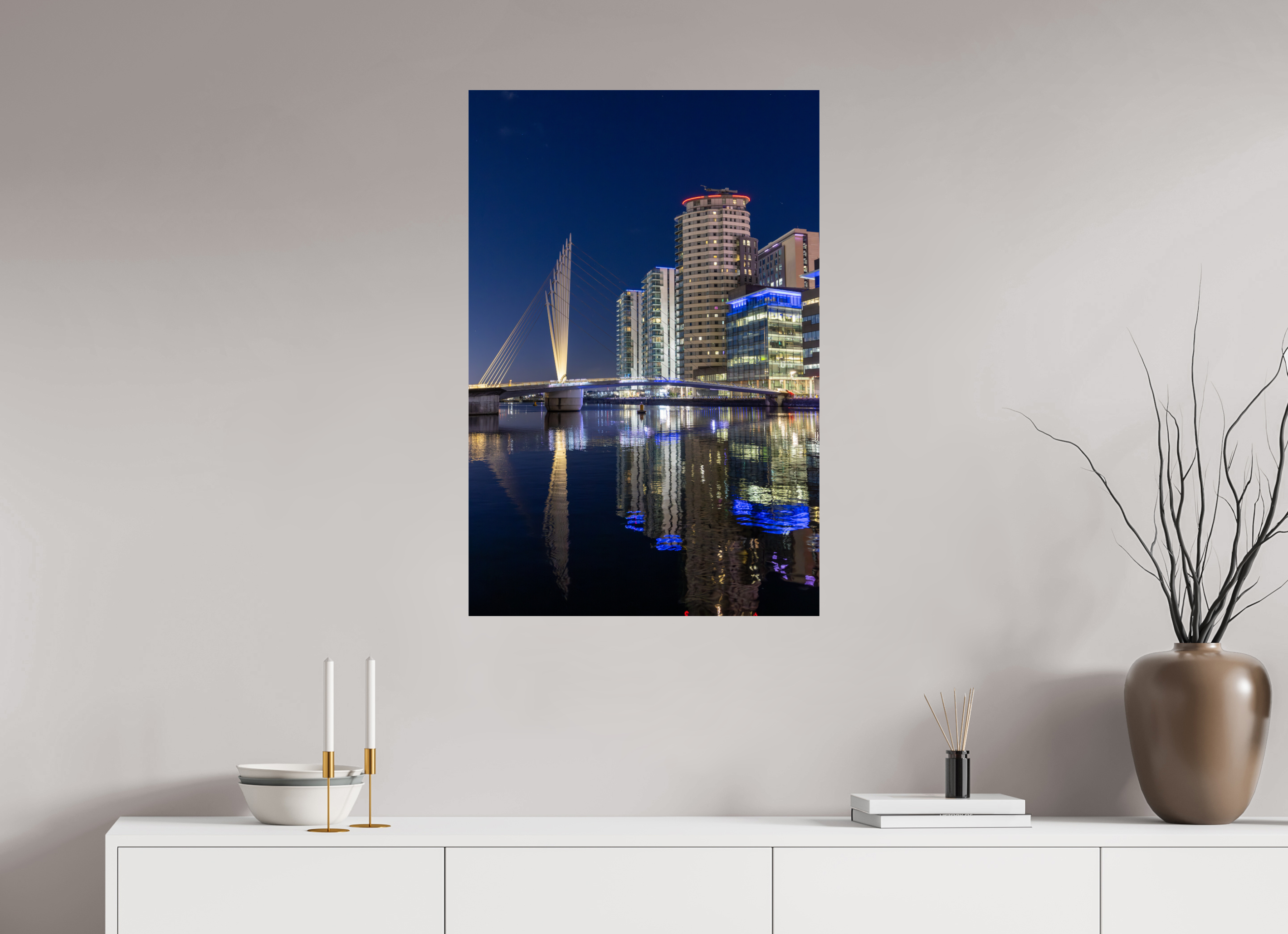 60 x 90 cm, Fine Art Print auf Alu-Dibond Reflected Nights