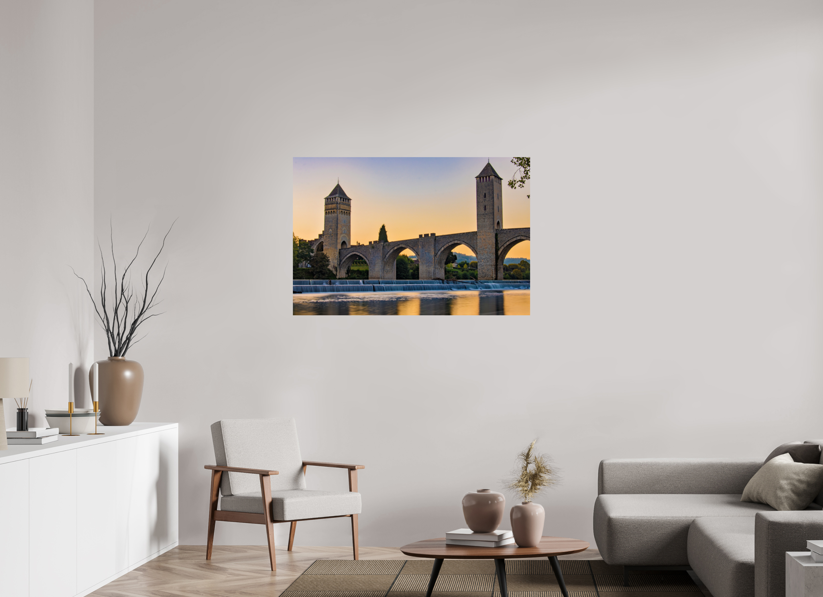 120 x 80 cm, Fine Art Print auf Alu-Dibond Golden Arch