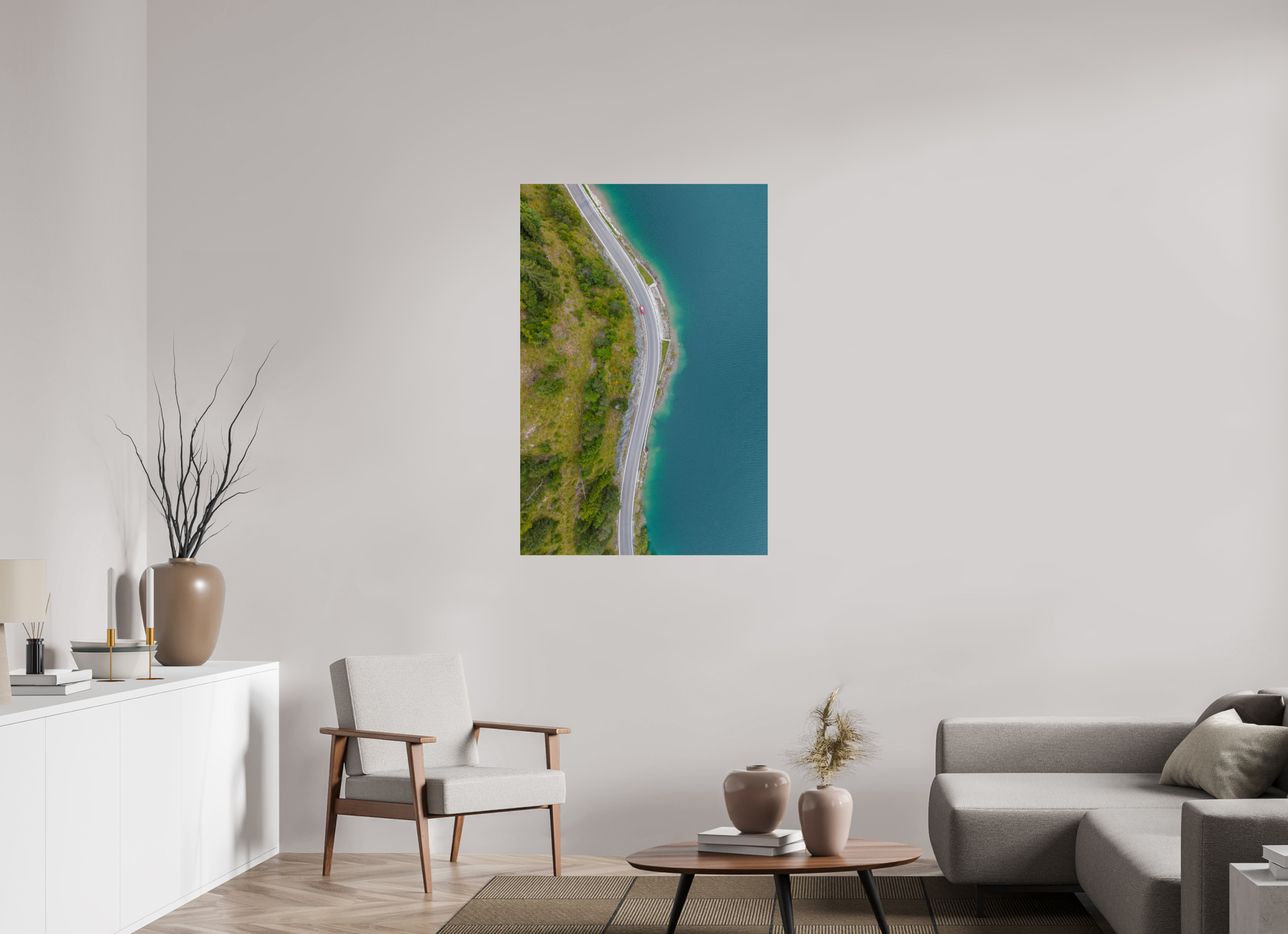 80 x 120 cm, Fine Art Print auf Alu-Dibond Edge of Serenety