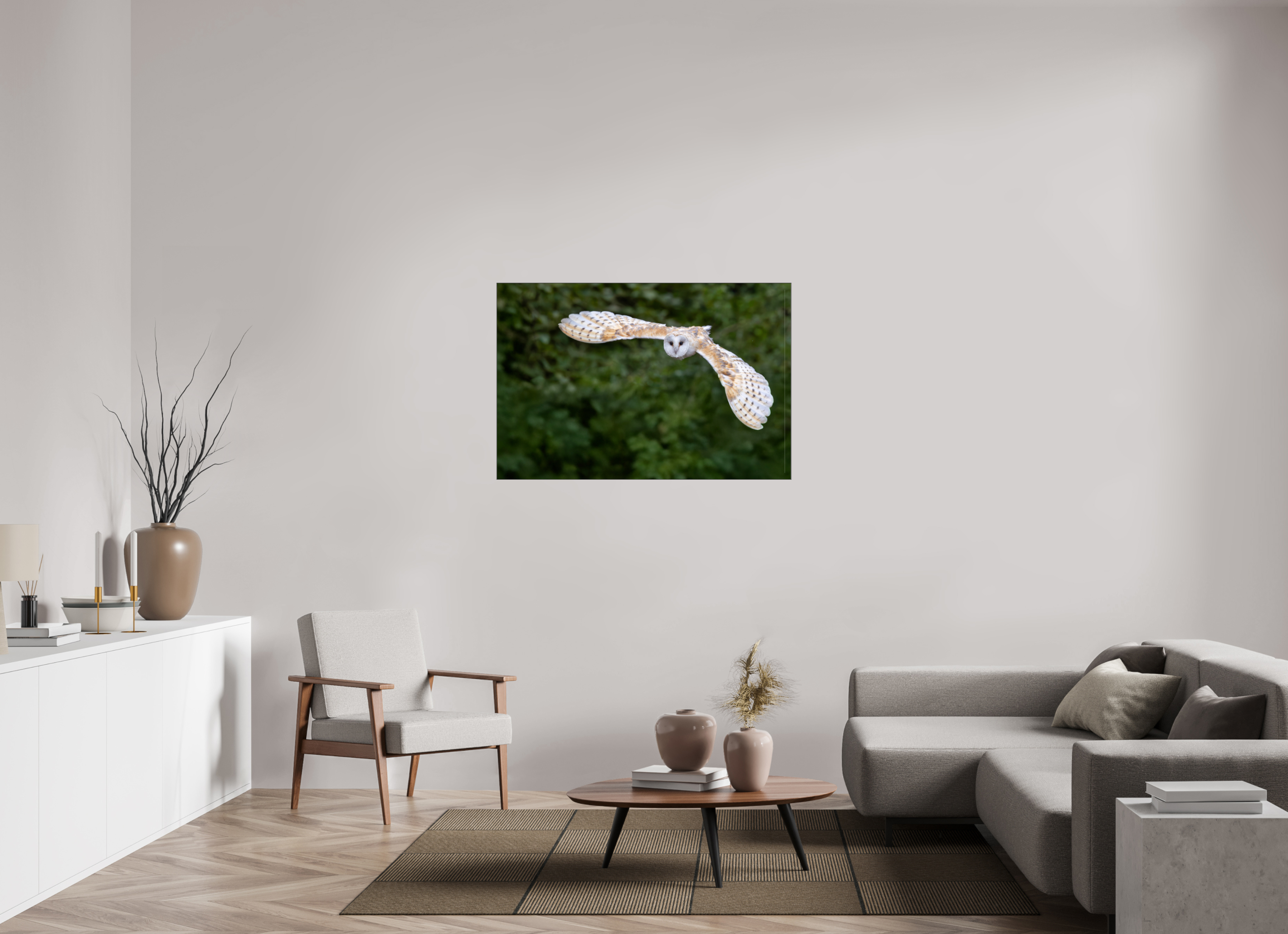 120 x 80 cm, Foto-Abzug hinter Acrylglas glänzend Silent Flight