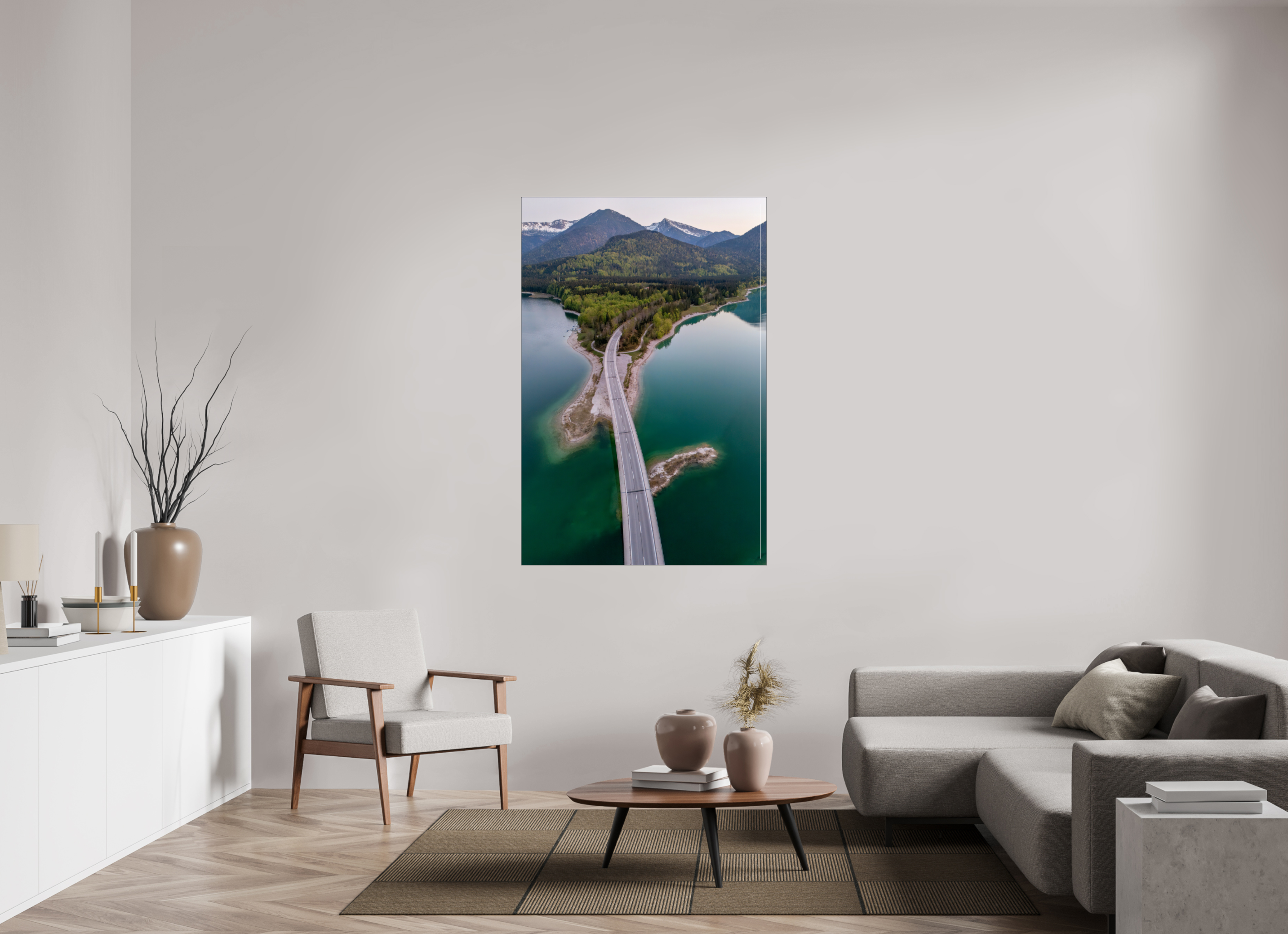 100 x 150 cm, Foto-Abzug hinter Acrylglas glänzend Bridge to Serenity