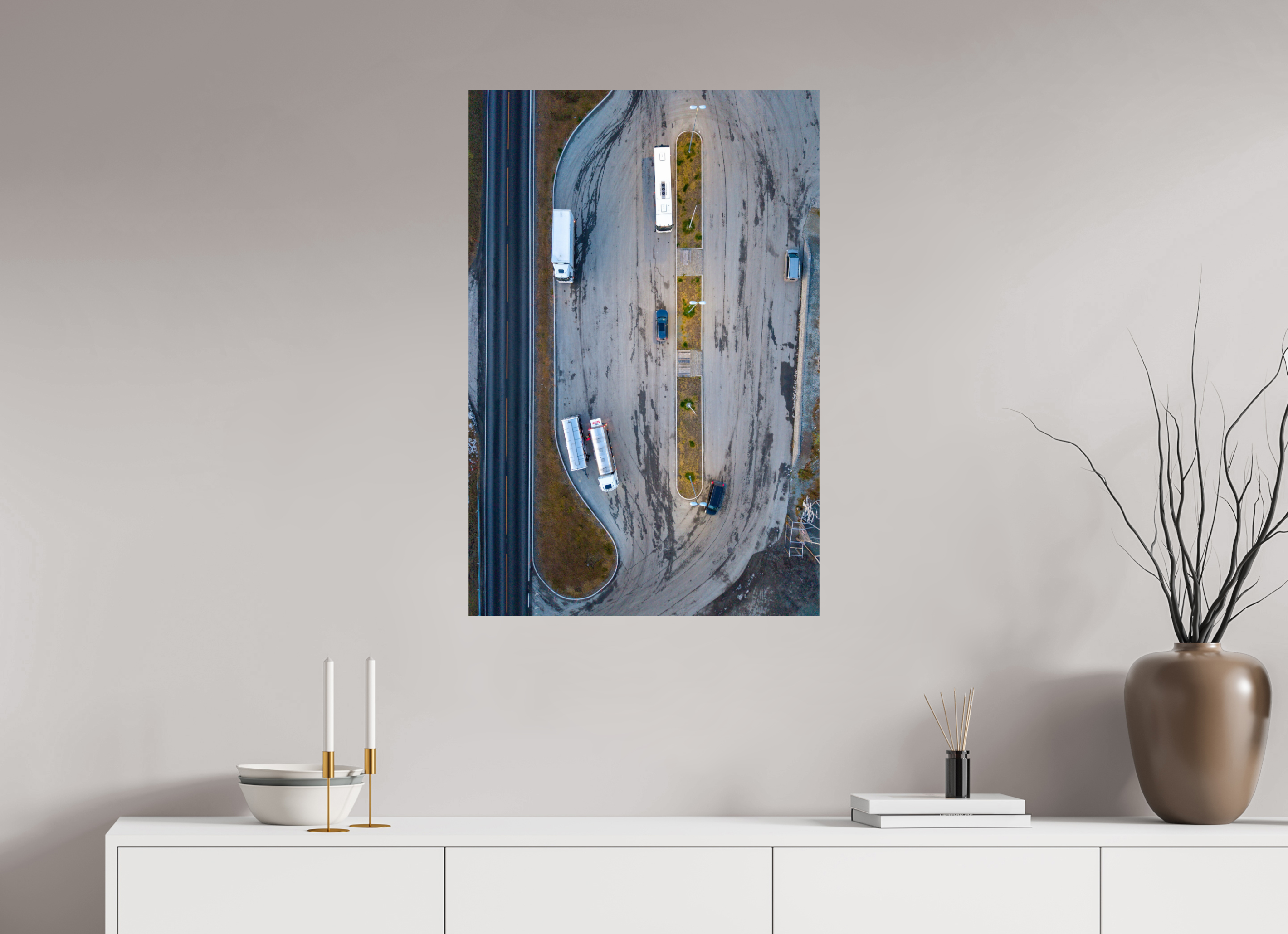 60 x 90 cm, Fine Art Print auf Alu-Dibond Pause from Above
