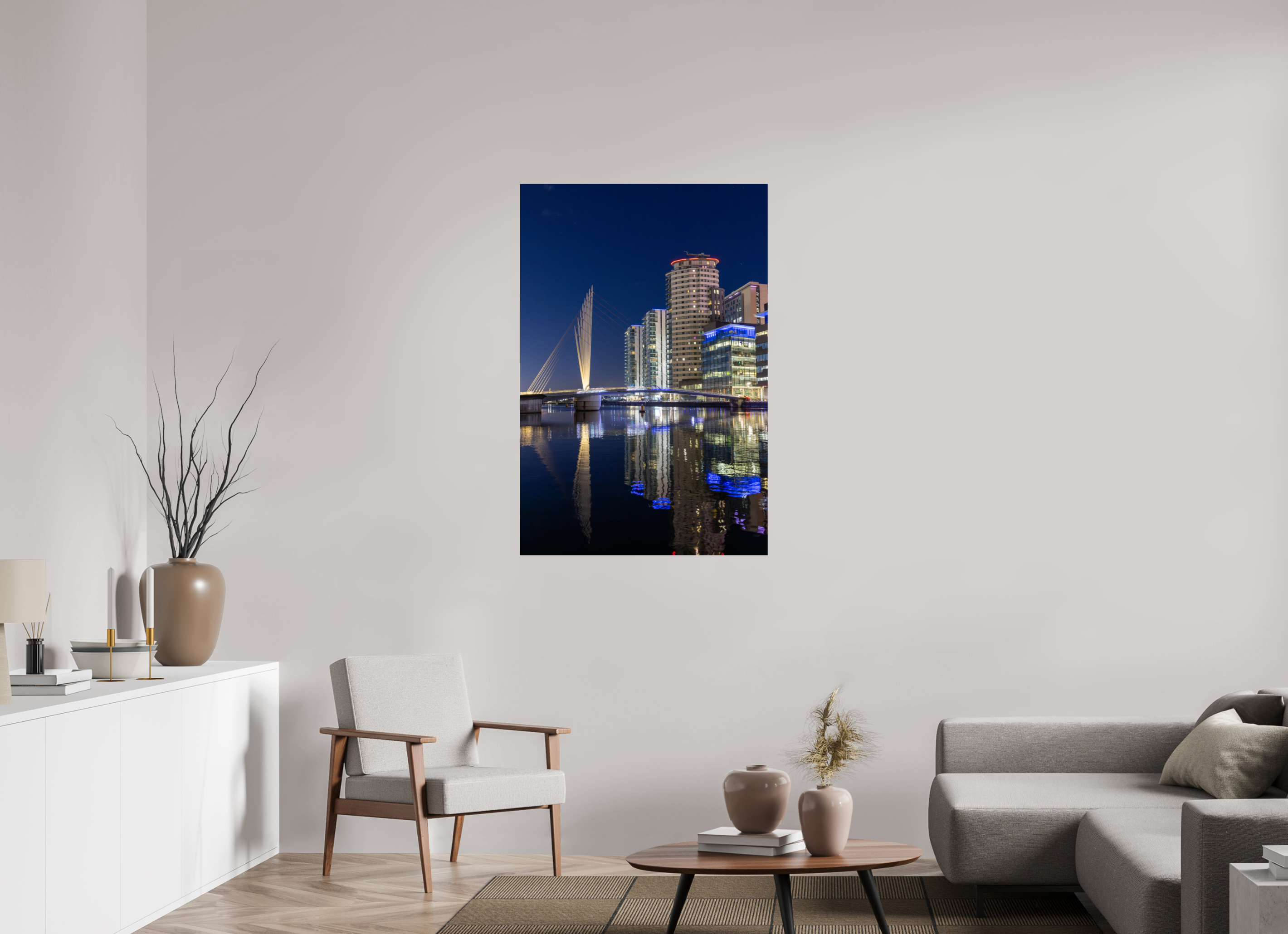 80 x 120 cm, Fine Art Print auf Alu-Dibond Reflected Nights