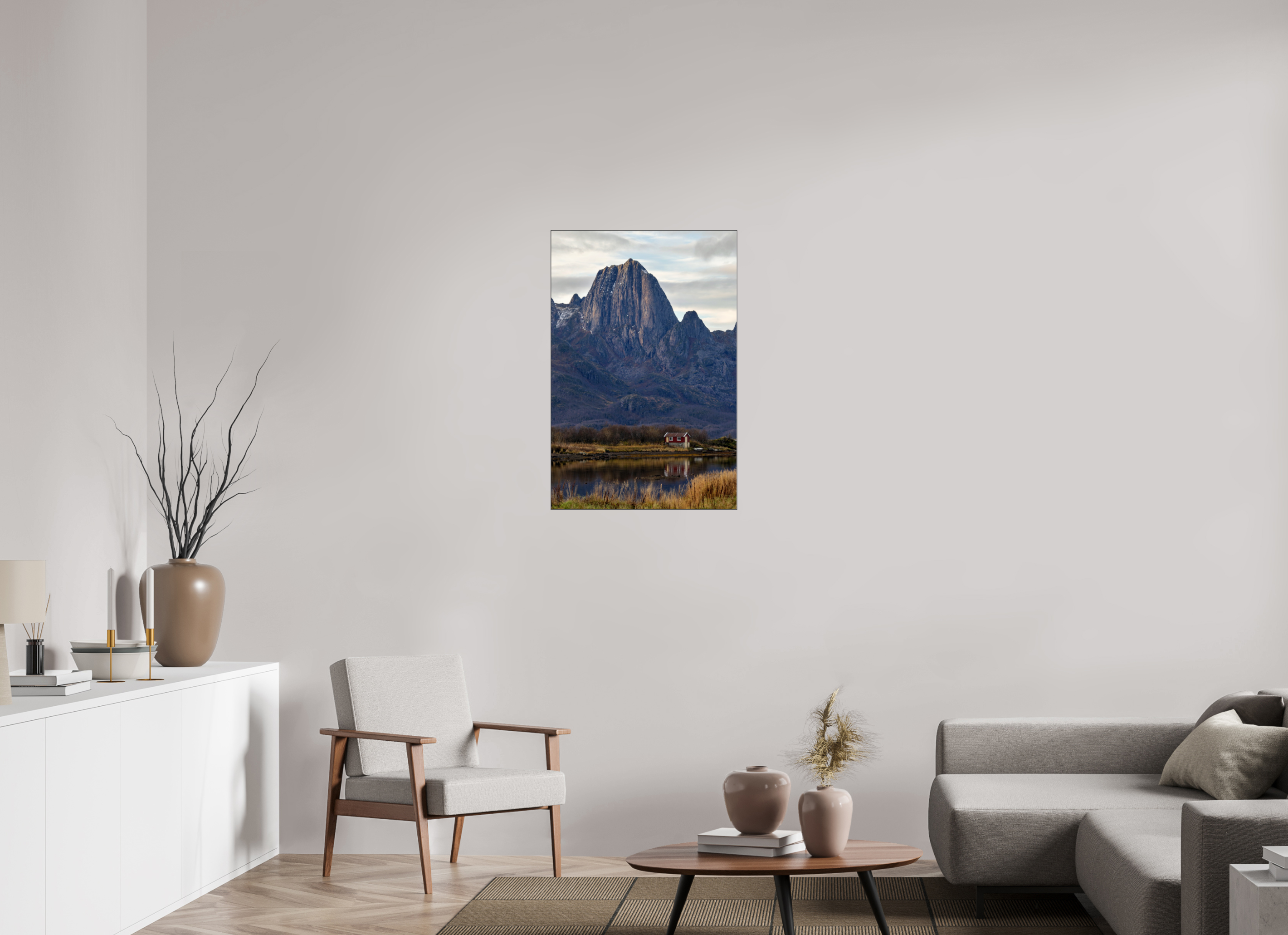 60 x 90 cm, Foto-Abzug hinter Acrylglas glänzend Mountain Refuge