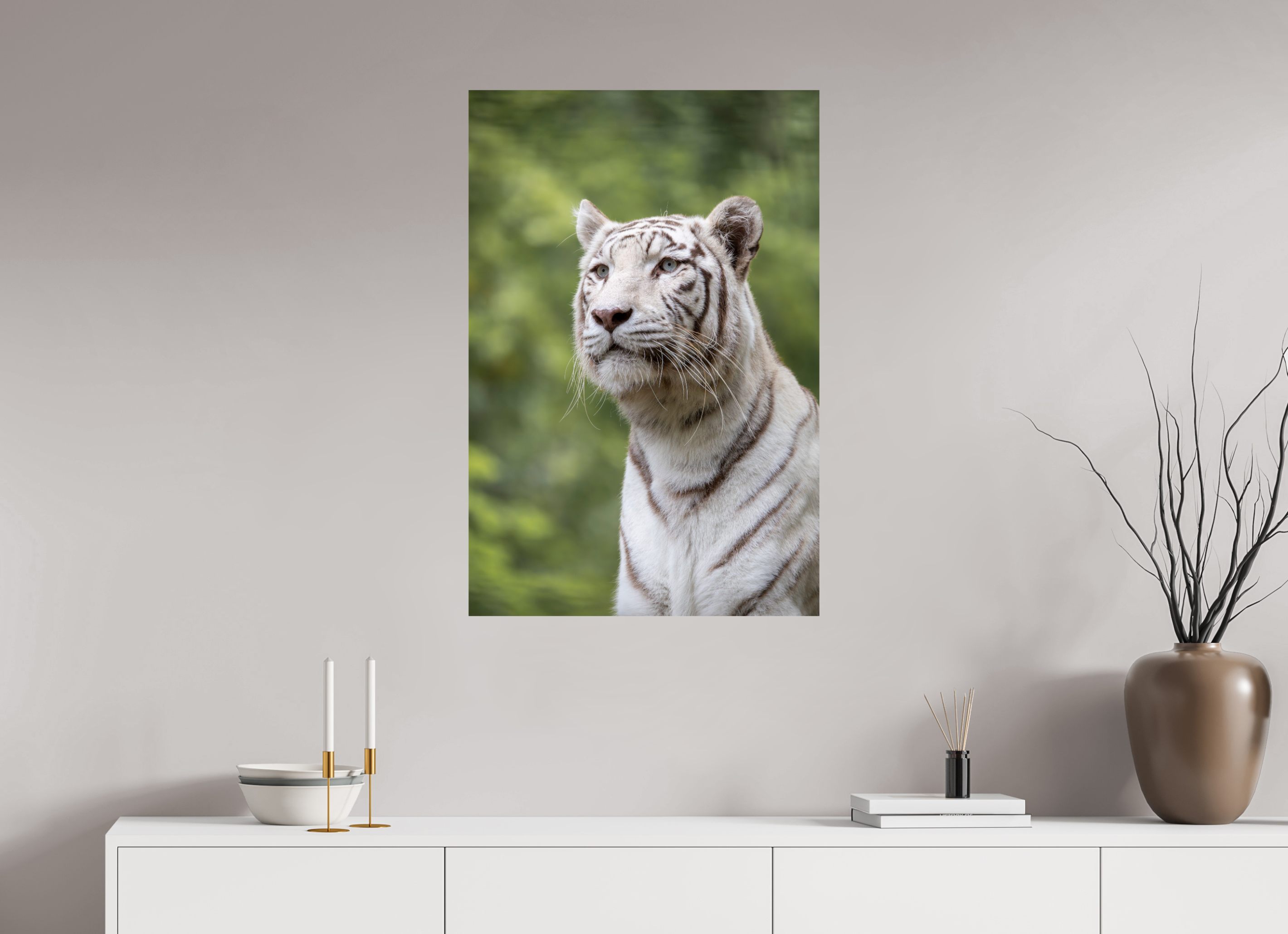 60 x 90 cm, Fine Art Print auf Alu-Dibond Gaze of the White King