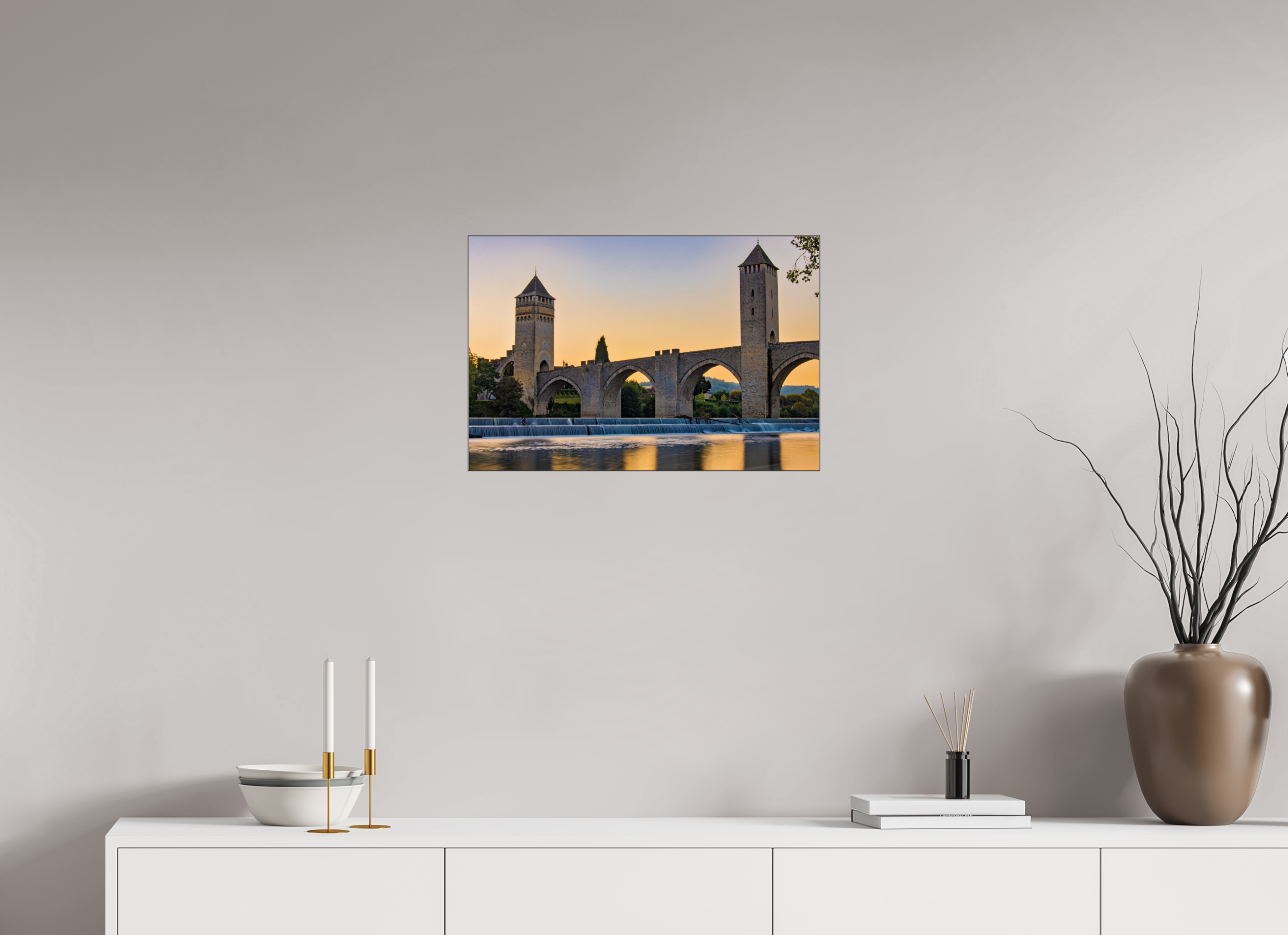 60 x 40 cm, Foto-Abzug hinter Acrylglas glänzend Golden Arch