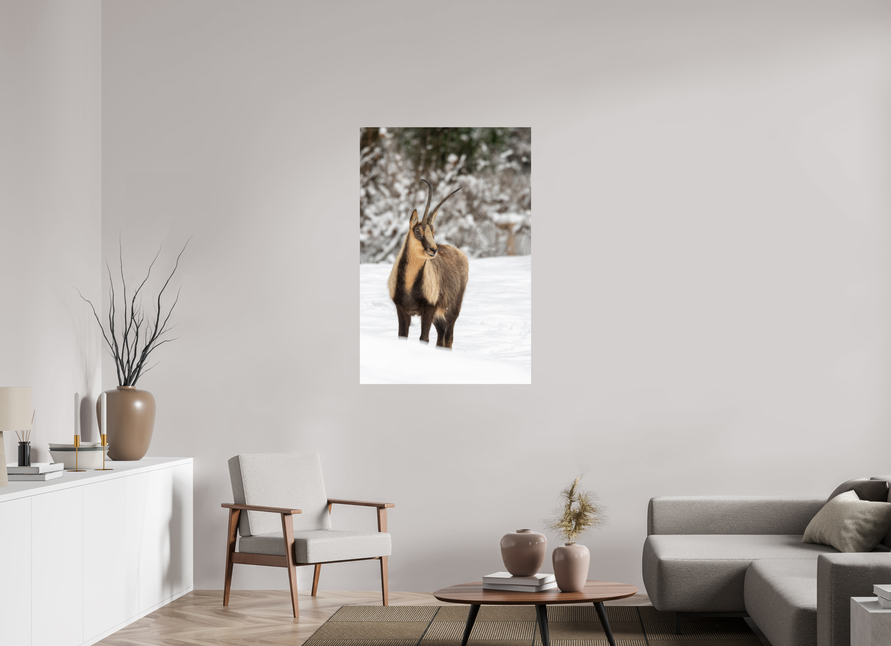 80 x 120 cm, Fine Art Print auf Alu-Dibond Alpine Grace