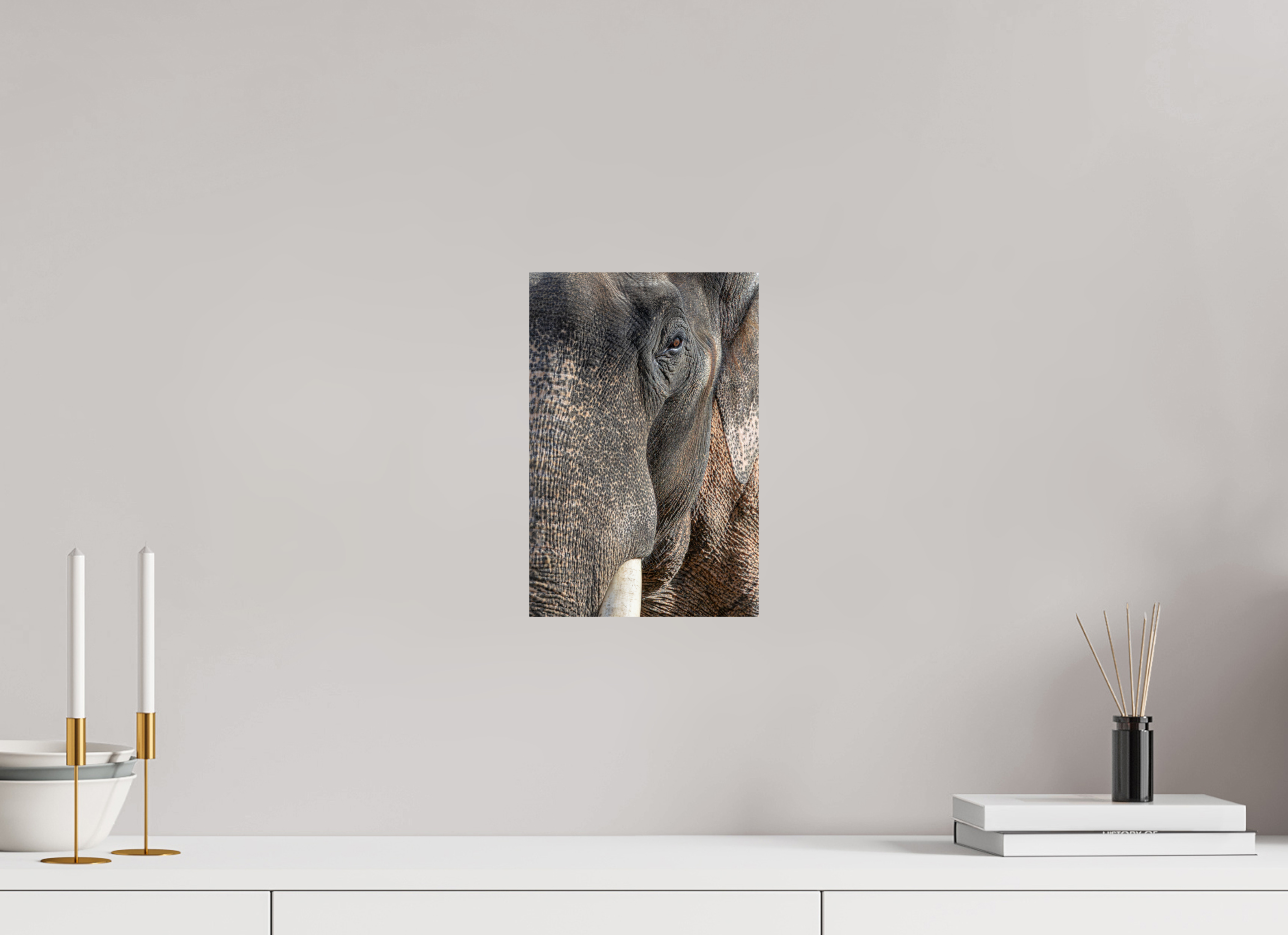 20 x 30 cm, Fine Art Print auf Alu-Dibond Soul of the Elephant