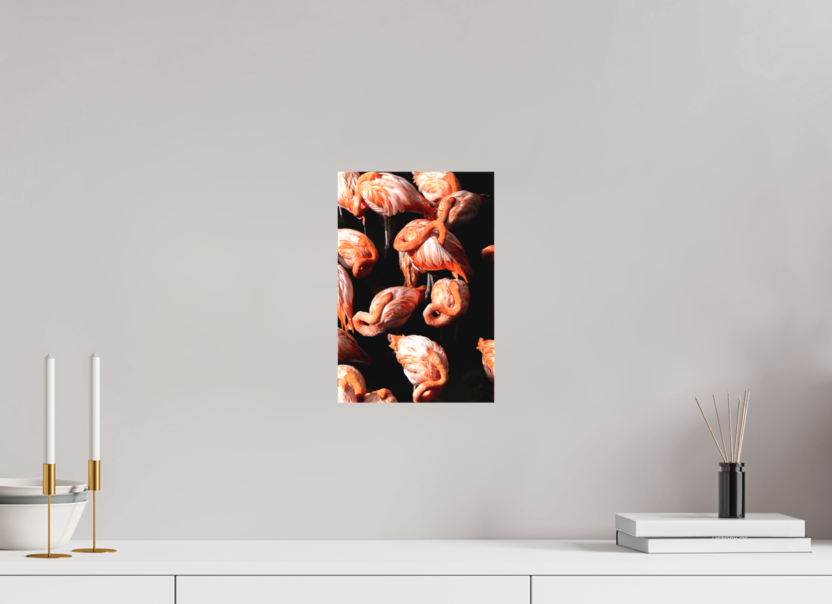 20 x 30 cm, Leinwand Pink on Black