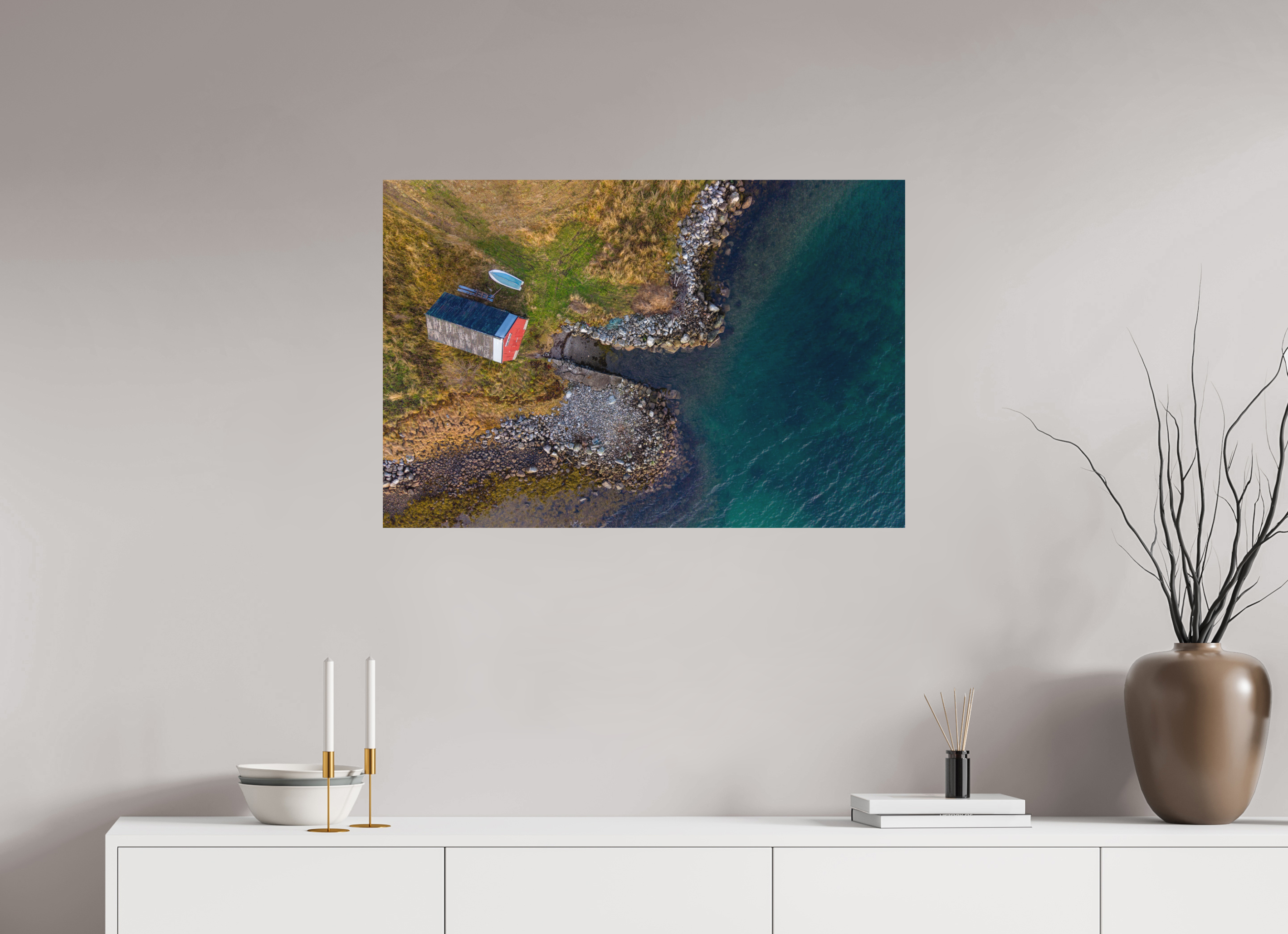 90 x 60 cm, Fine-Art Matt Lakeside Shack