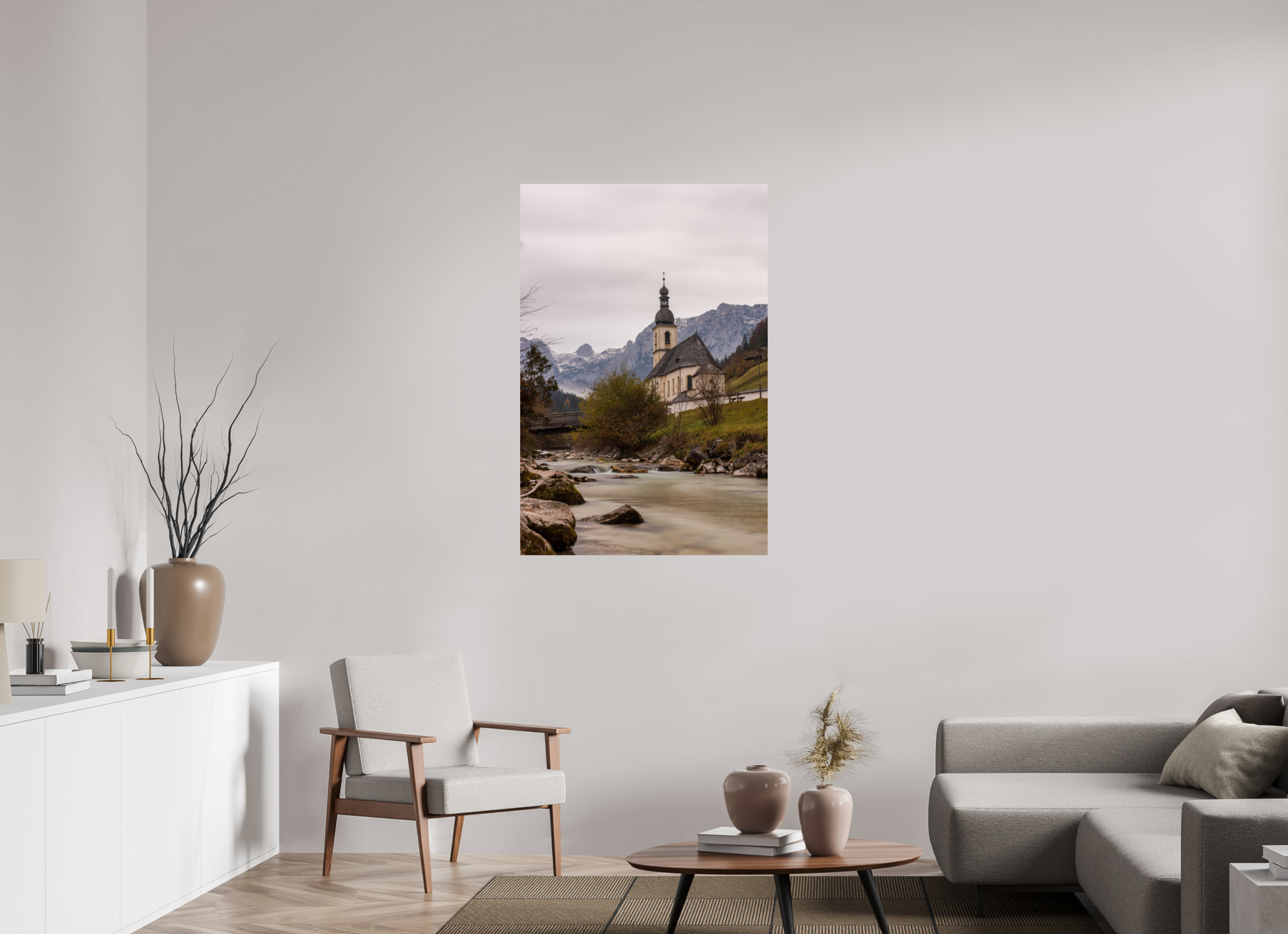 80 x 120 cm, Fine Art Print auf Alu-Dibond Sacred Stream