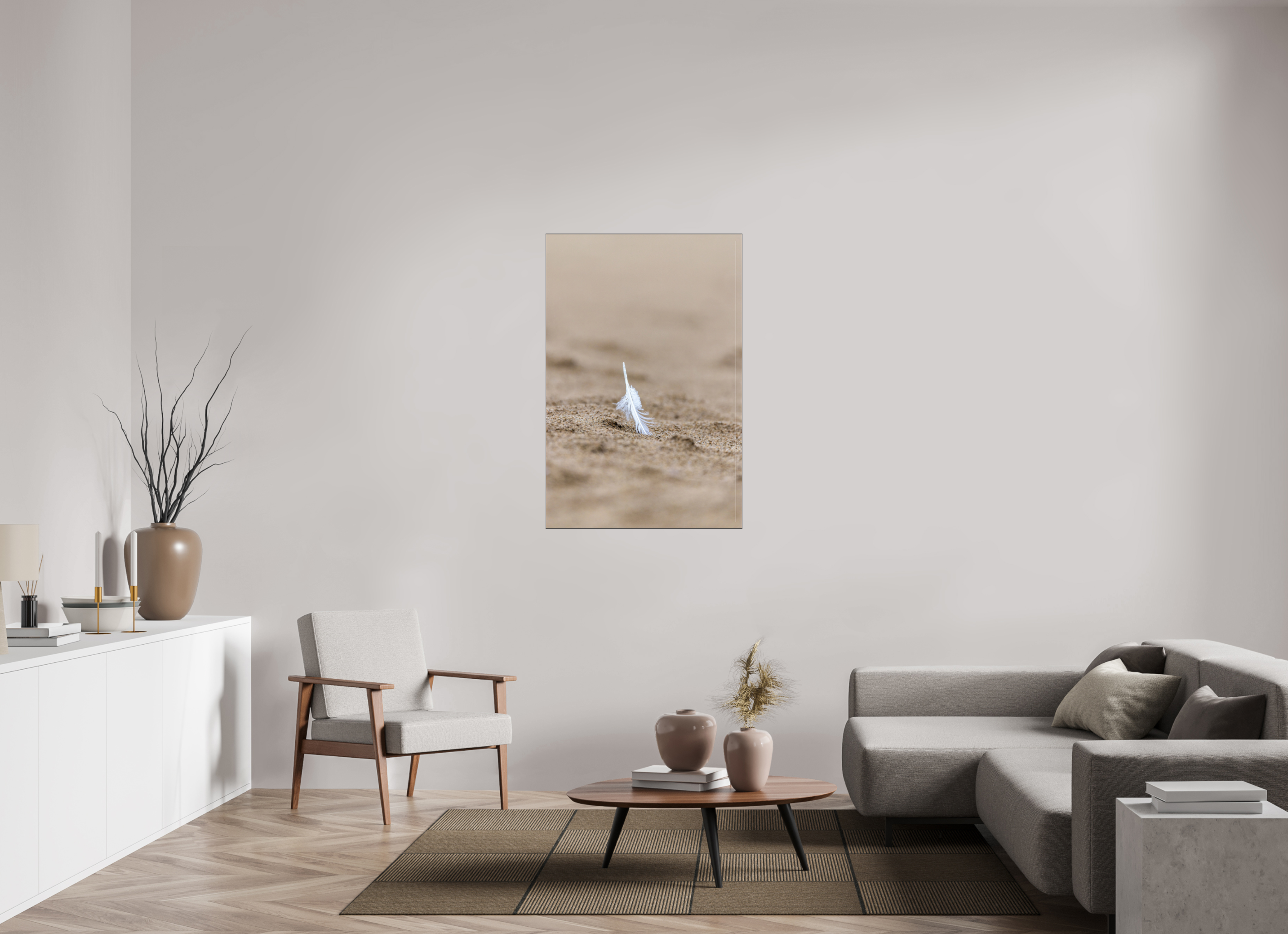 80 x 120 cm, Foto-Abzug hinter Acrylglas glänzend Whisper in the Sand