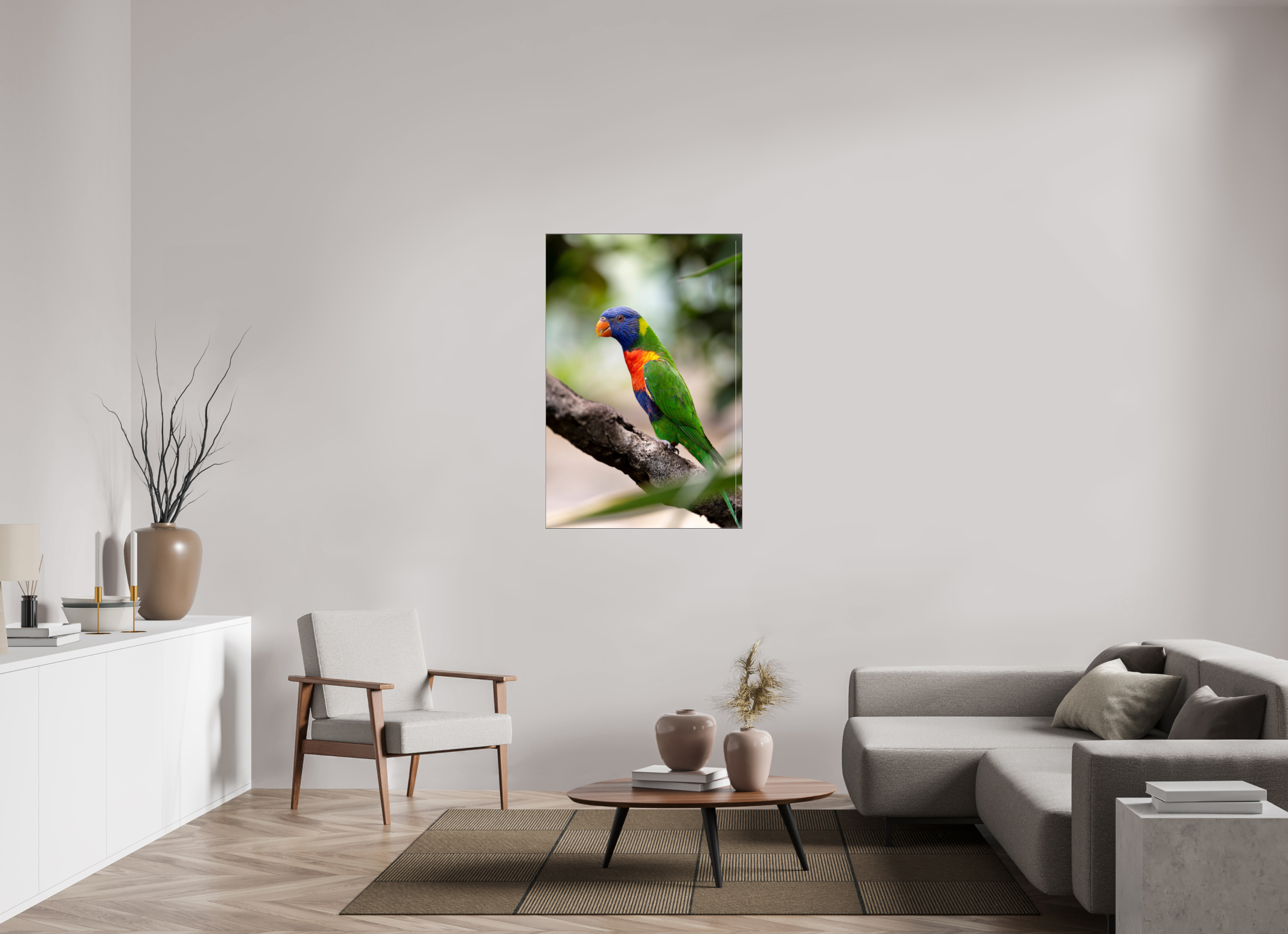 80 x 120 cm, Foto-Abzug hinter Acrylglas glänzend Rainbow Spirit