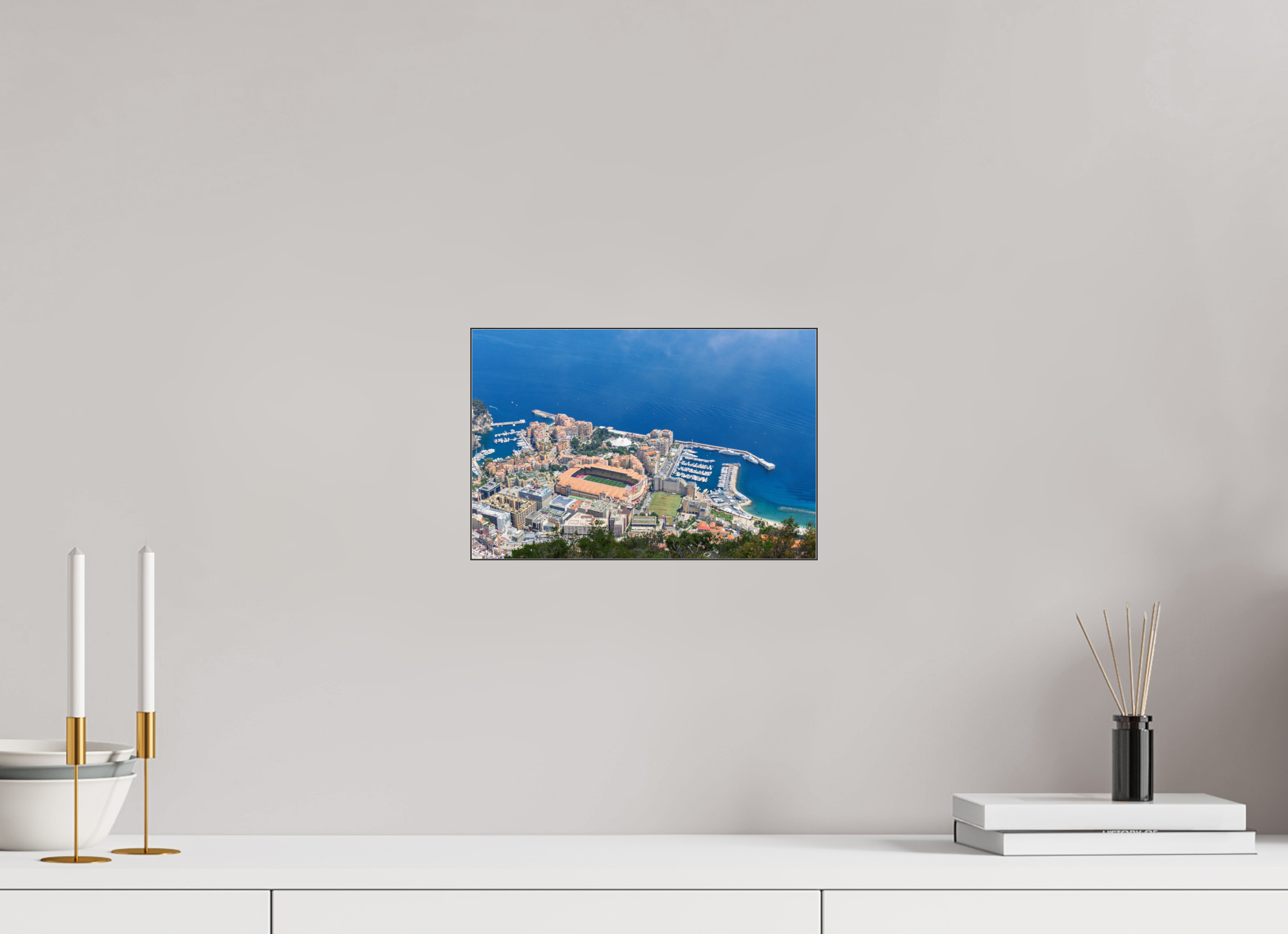 30 x 20 cm, Foto-Abzug hinter Acrylglas glänzend City by the Sea
